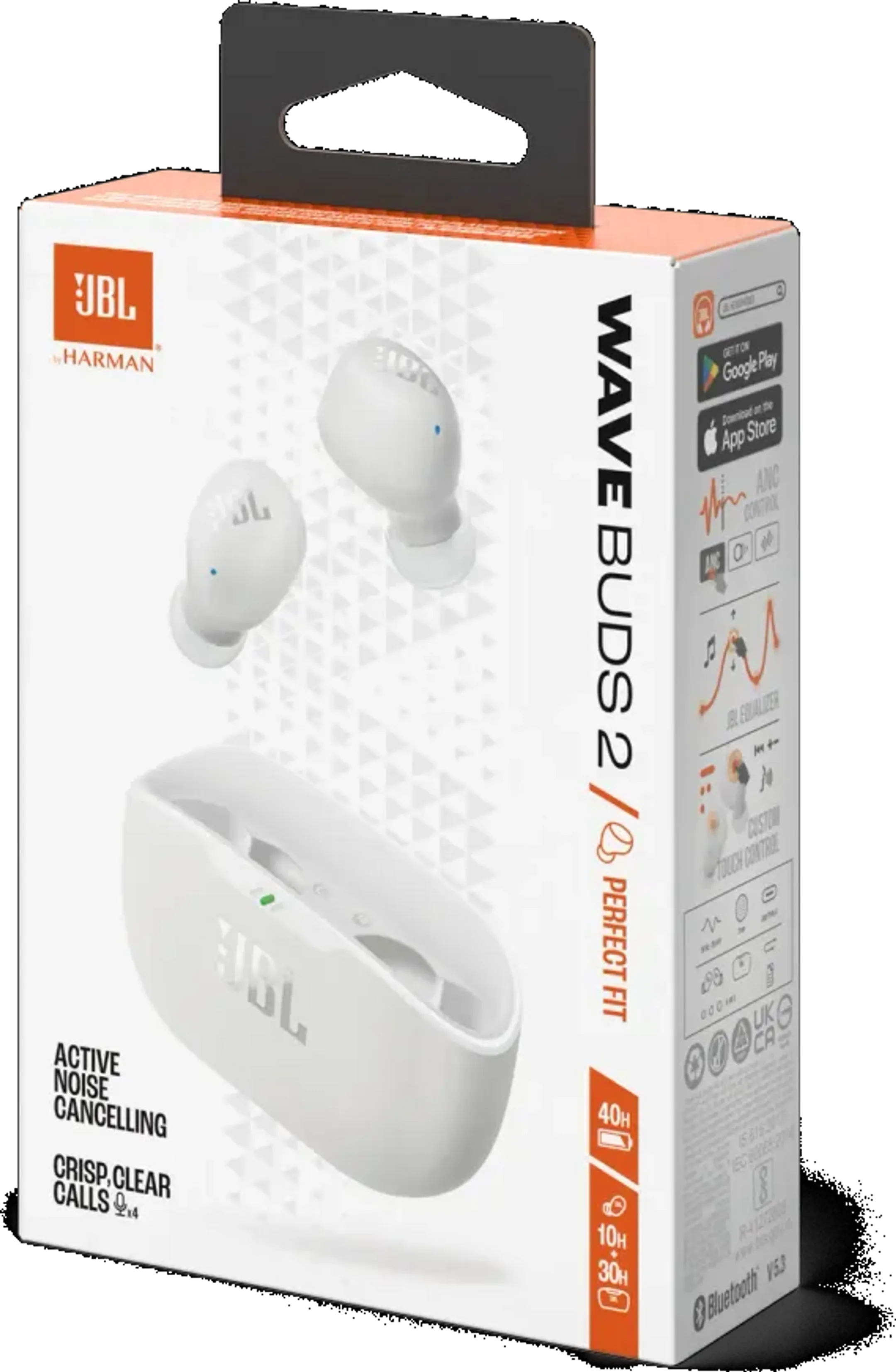 JBL Écouteurs sans fil Wave Buds 2 - Blanc image