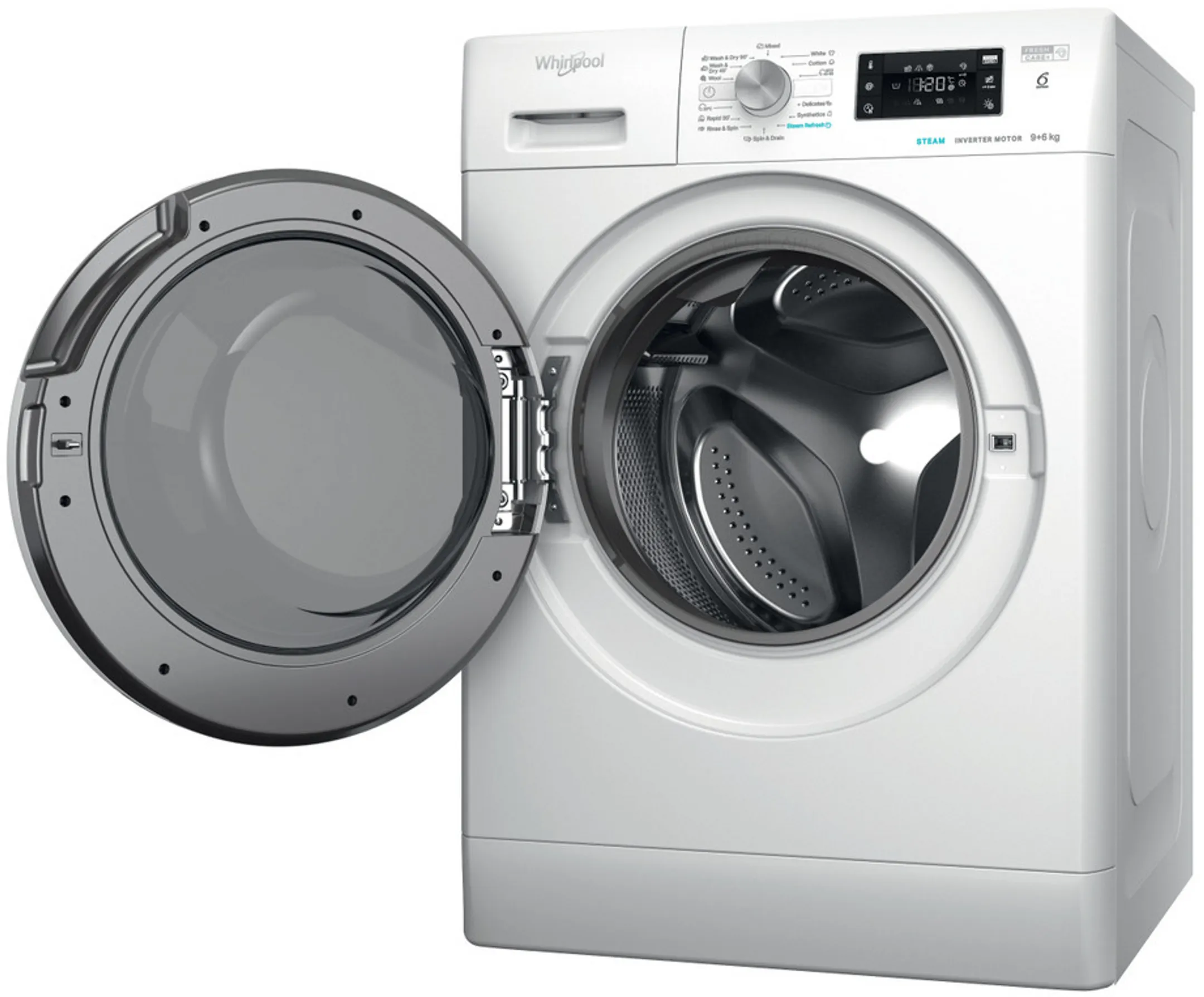 Whirlpool Lave-linge séchant 6Th Sense FFWDB 964489 WV EE image