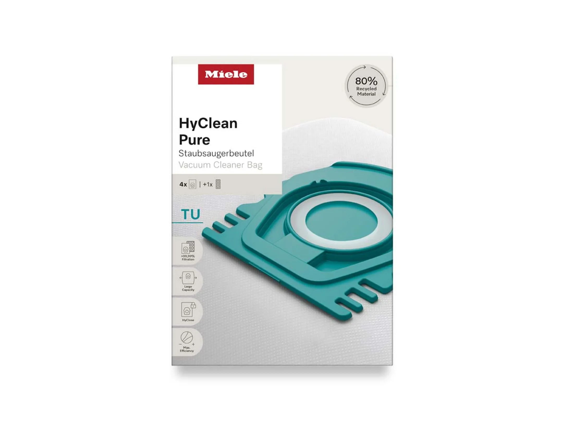 Miele Vacuum bag HyClean Pure TU - 4 pieces image