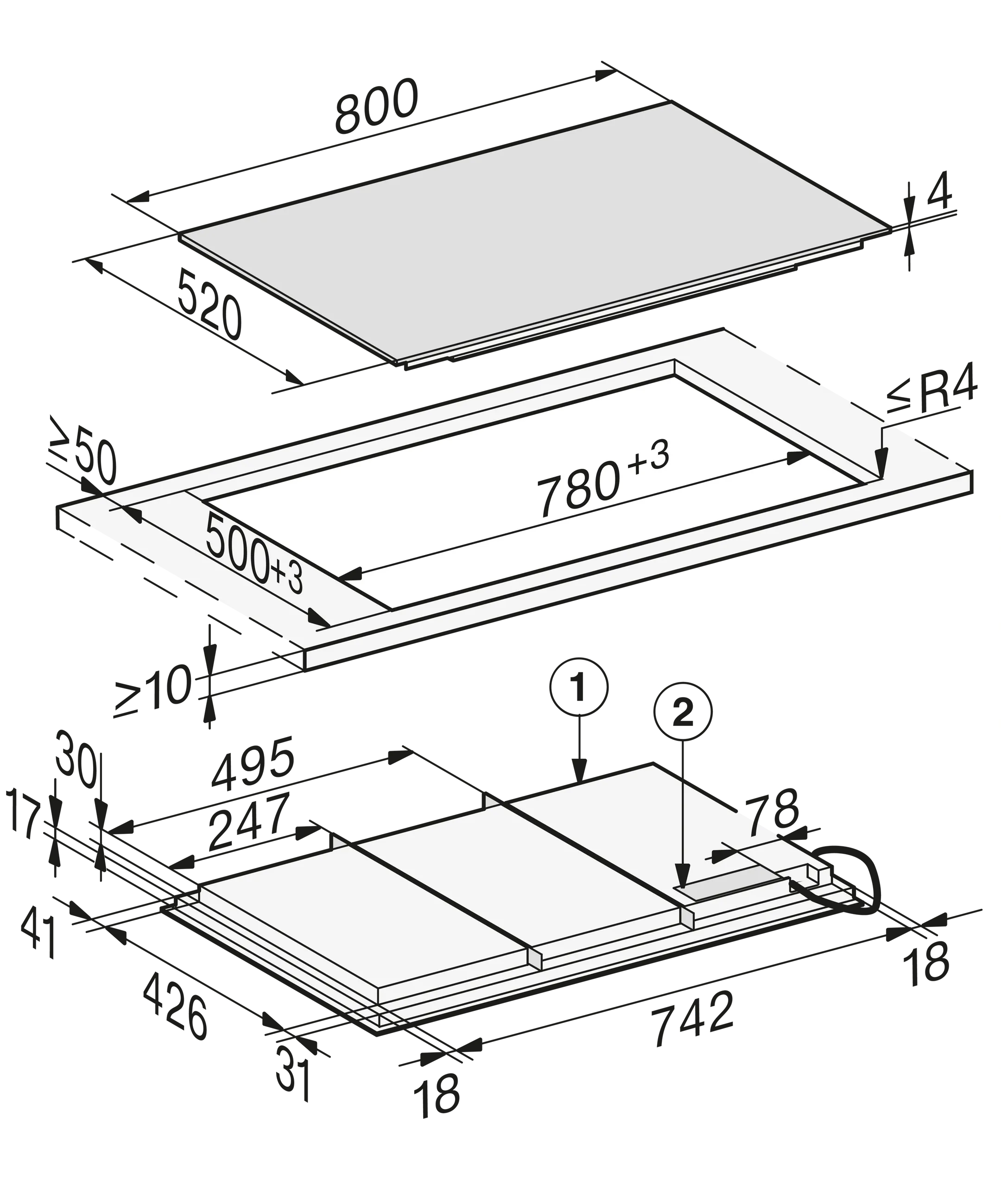 Miele Table induction KM 7678 FL image