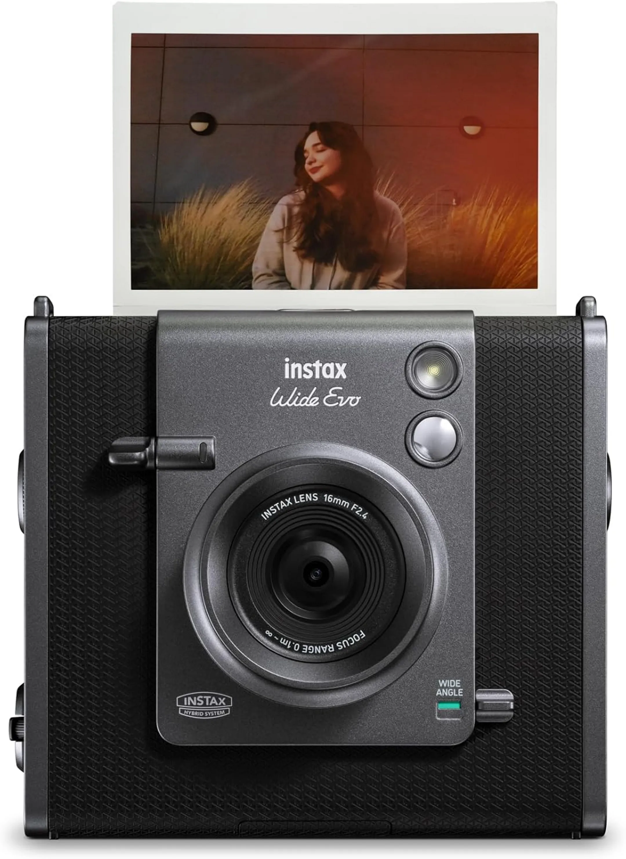 Hybridkamera Instax Wide Evo - Schwarz
