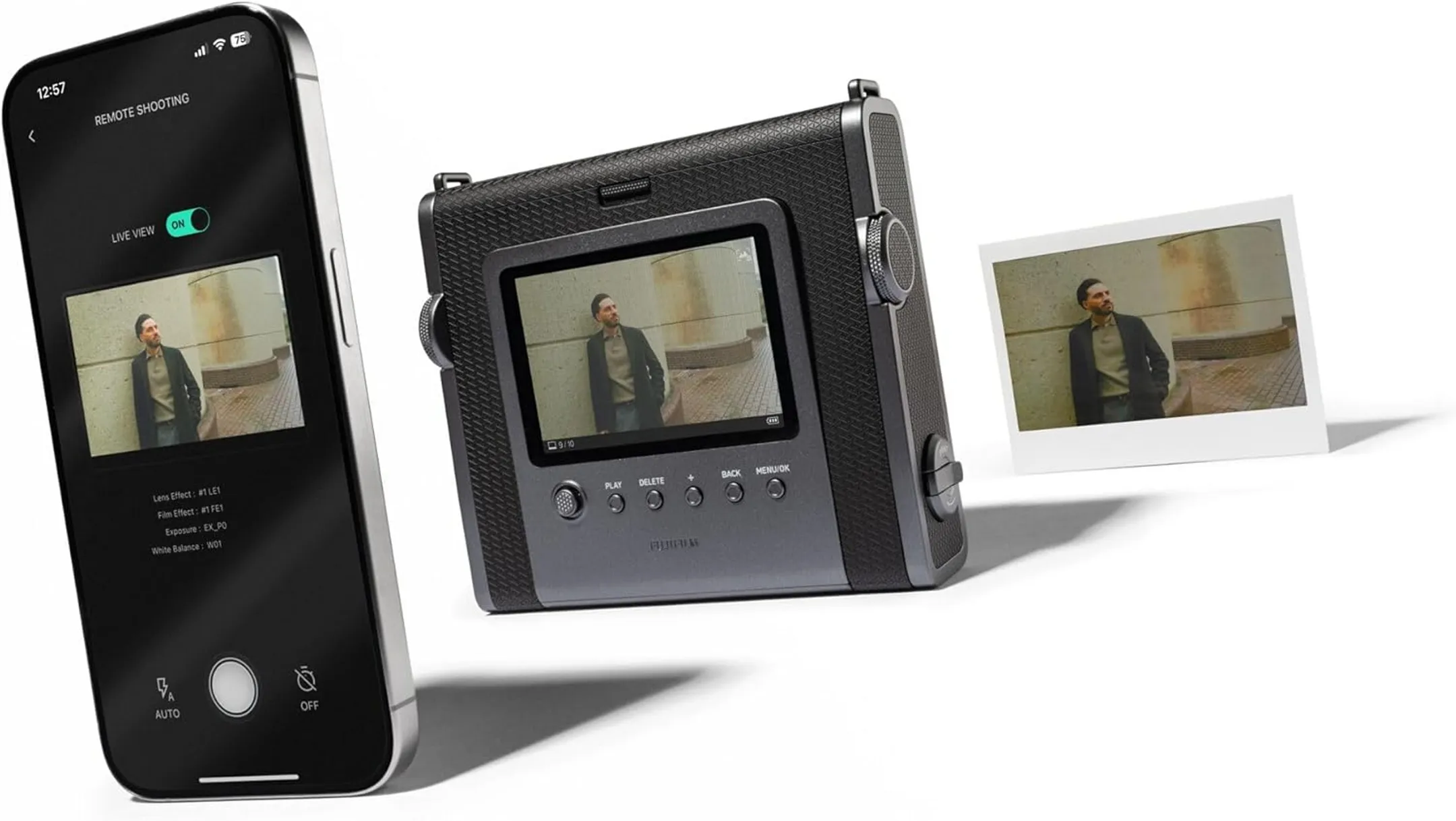 Fujifilm Hybrid camera Instax Wide Evo - Black image