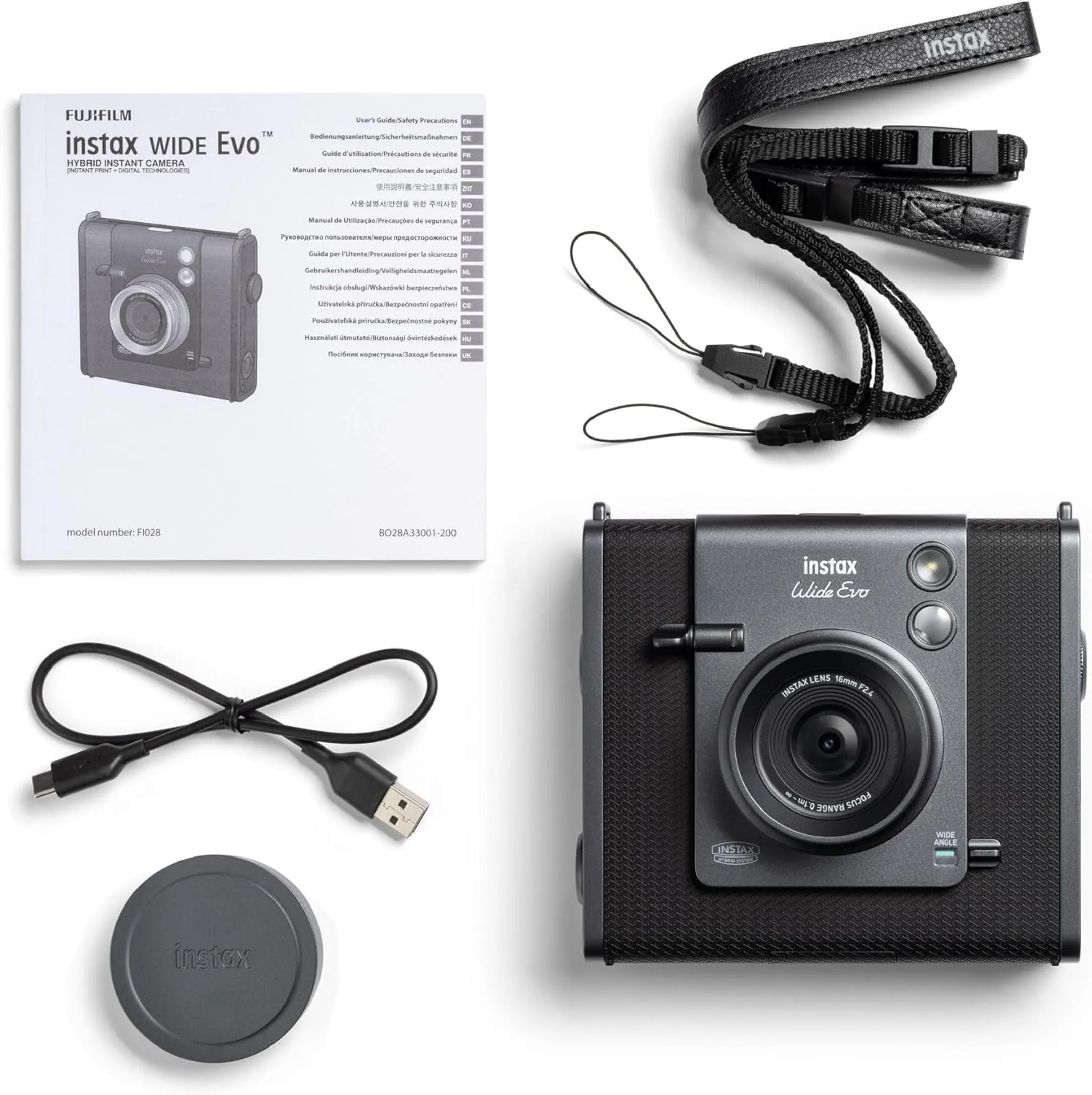 Fujifilm Hybrid camera Instax Wide Evo - Black image