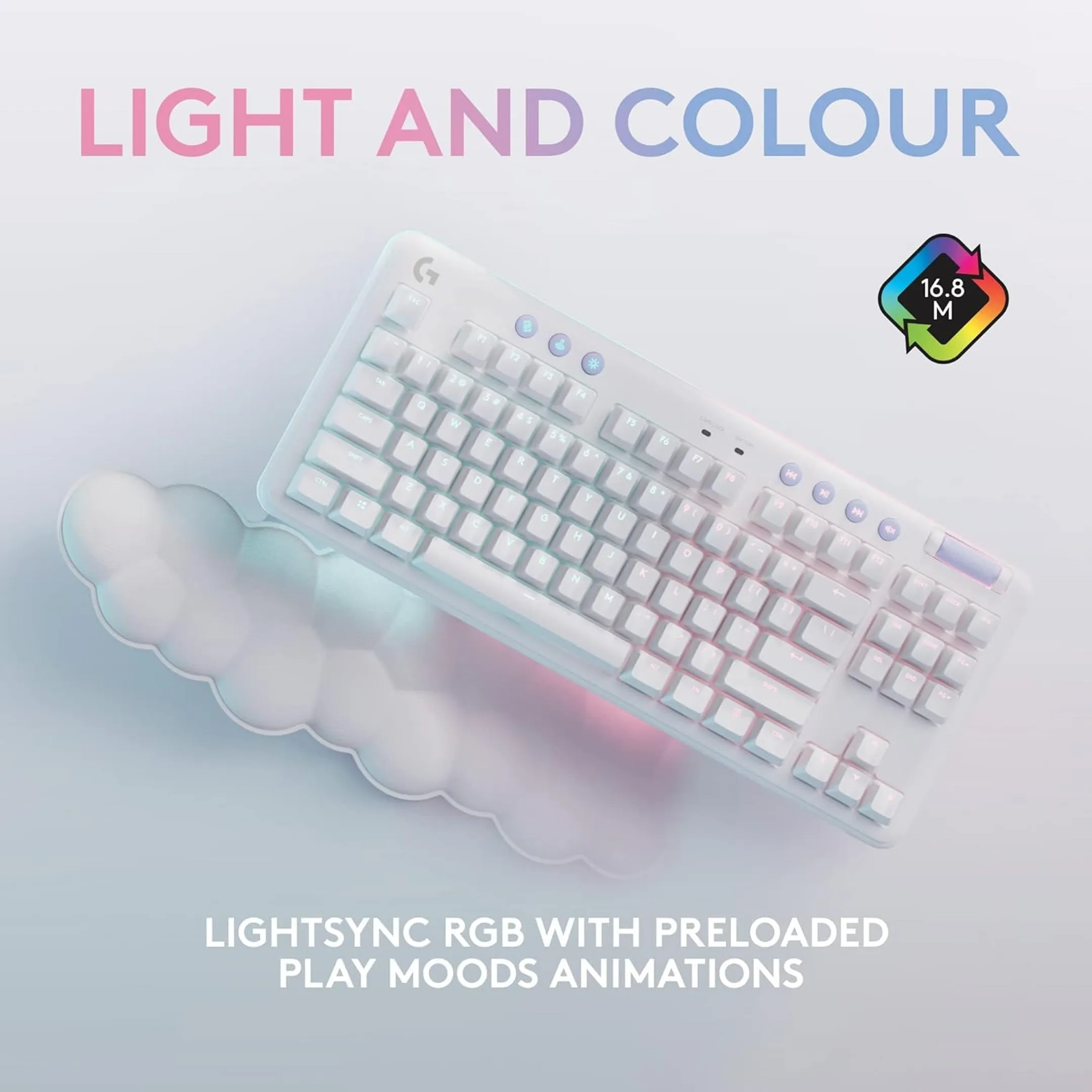 Logitech G Wireless Gaming Keyboard G715 TKL - QWERTZ - White image