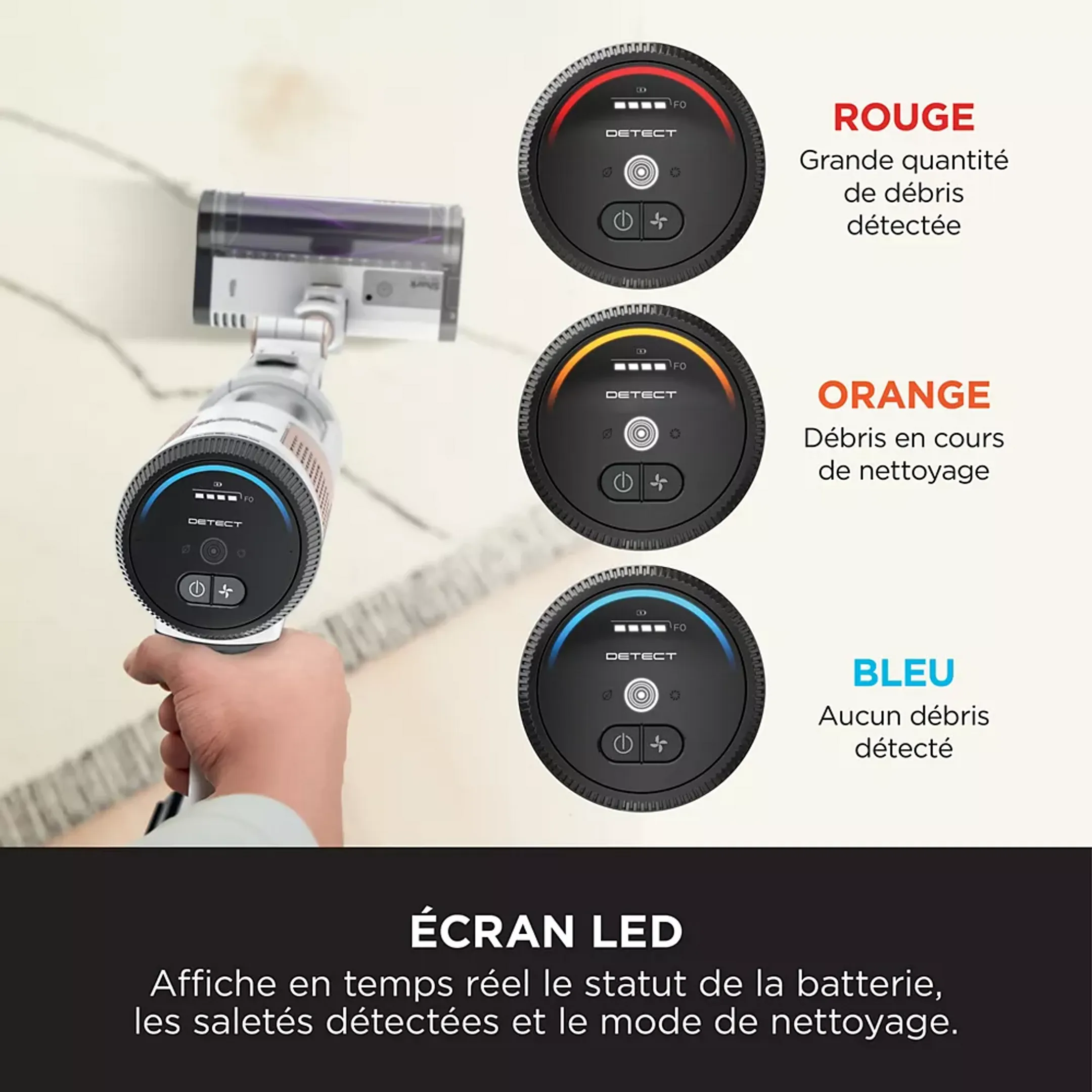 Shark Aspirateur balai Detect Clean avec base automatique IW3612EU image