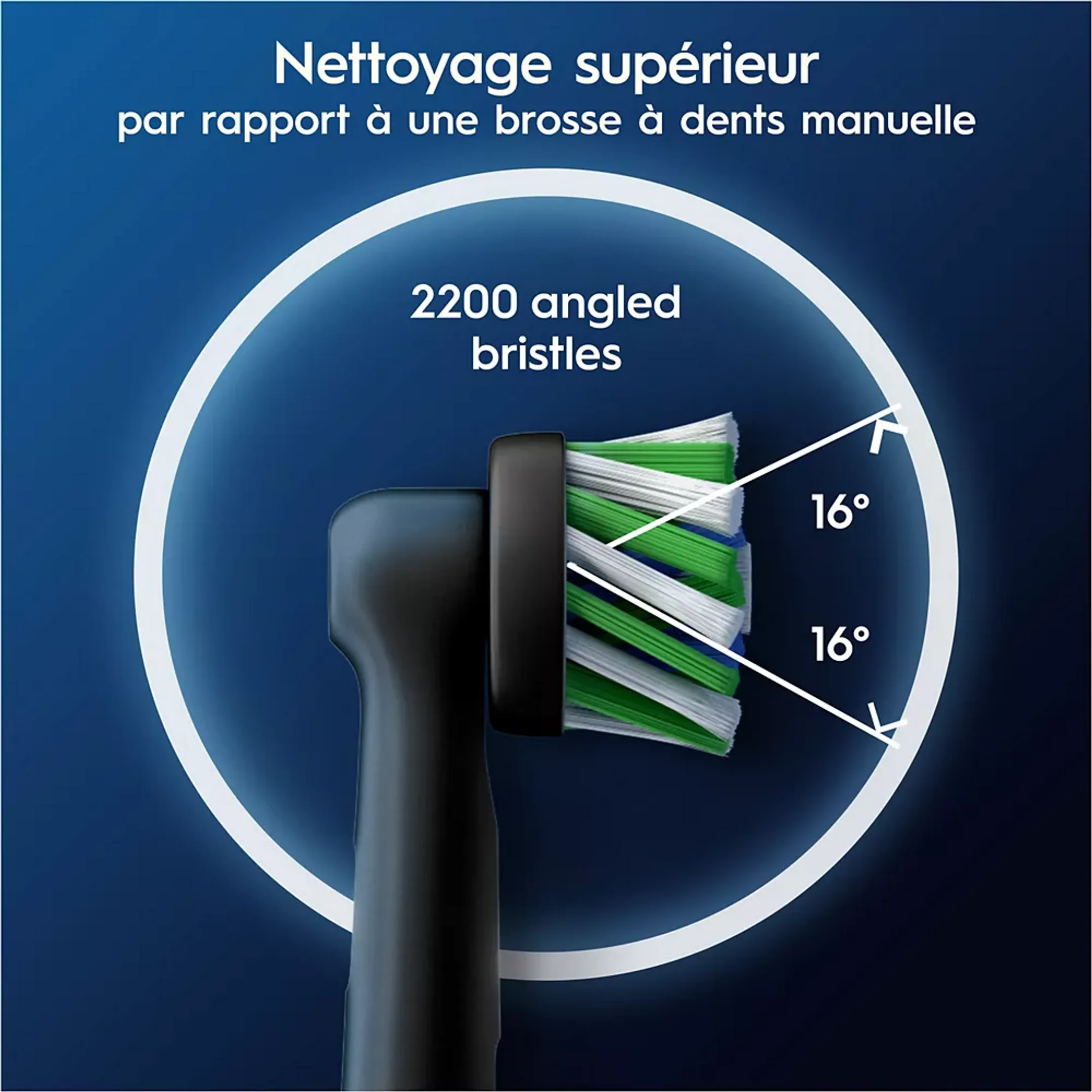 Oral-B Tête de brossage Pro Cross Action Black - 8 Pièces image