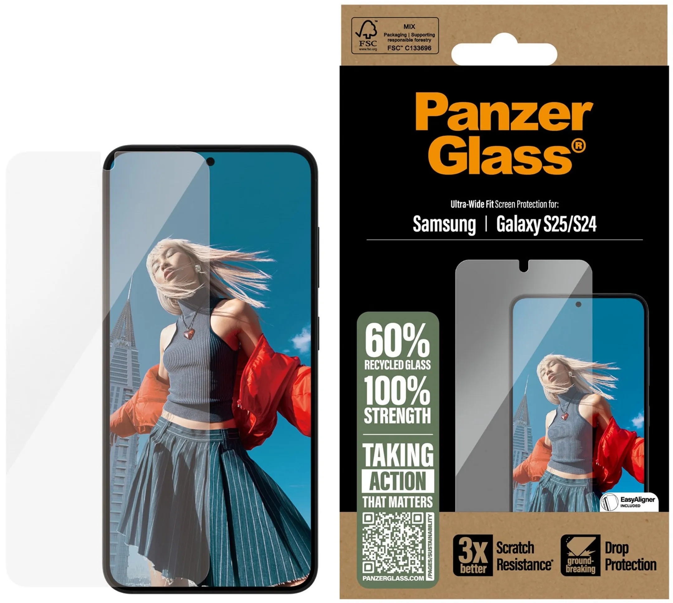 Panzerglass Bildschirmschutz Galaxy S25 Ultra-Wide image