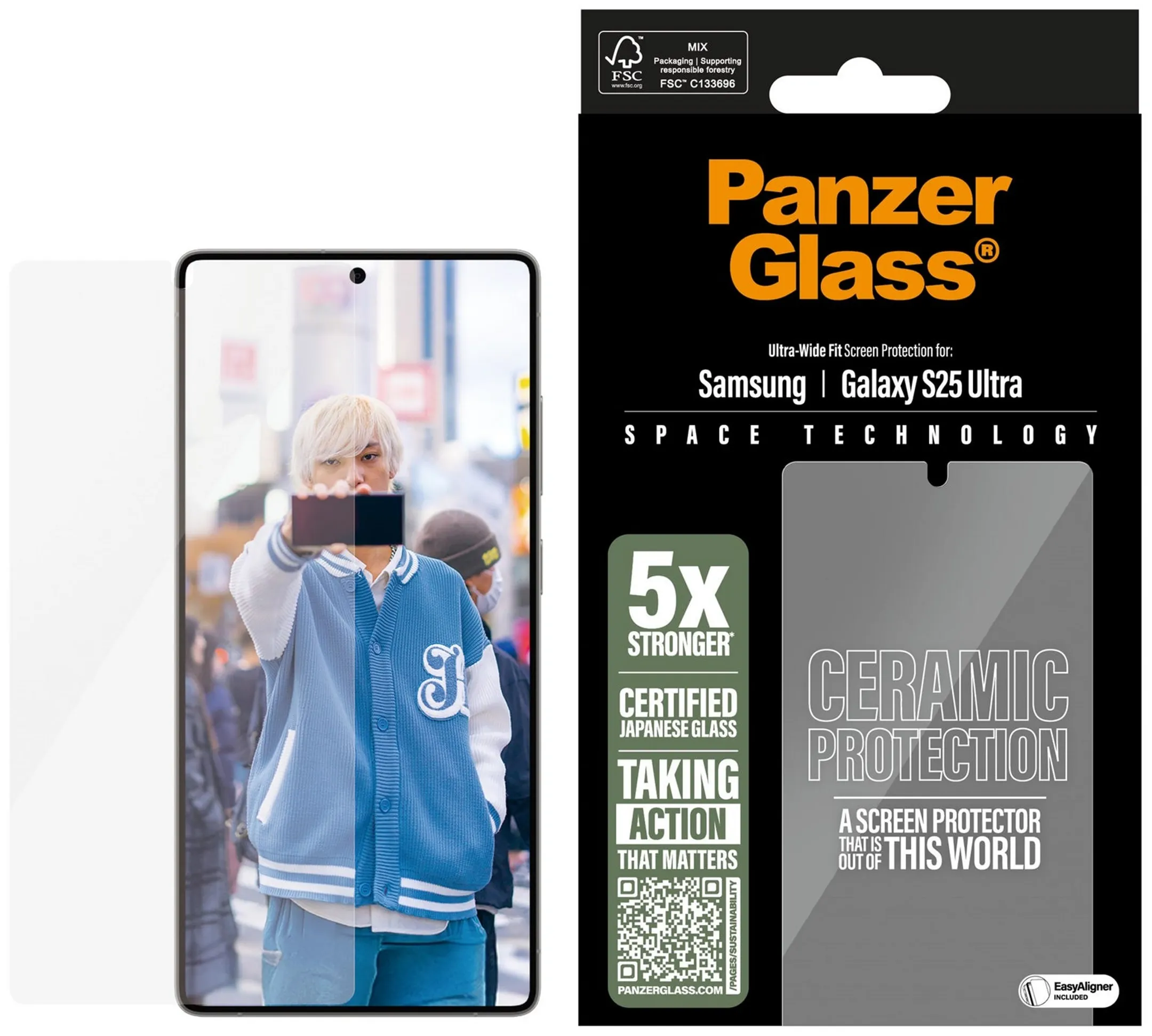 Panzerglass Bildschirmschutz Galaxy S25 Ultra Ultra-Wide image