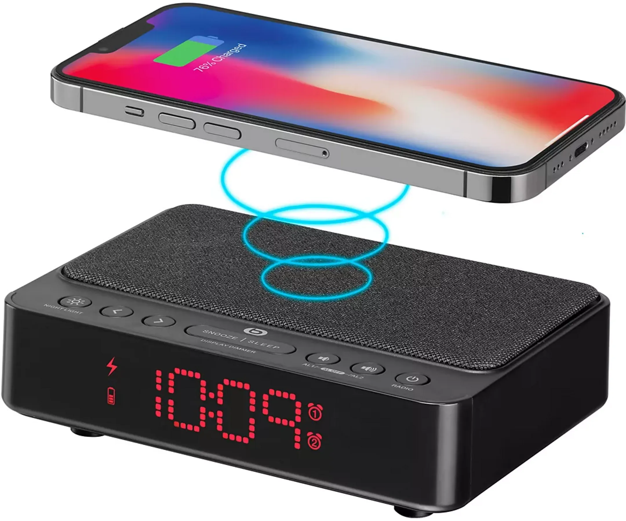 ESSENTIEL-B Radiowecker mit Induktionsladung RRVI-100 - Schwarz image