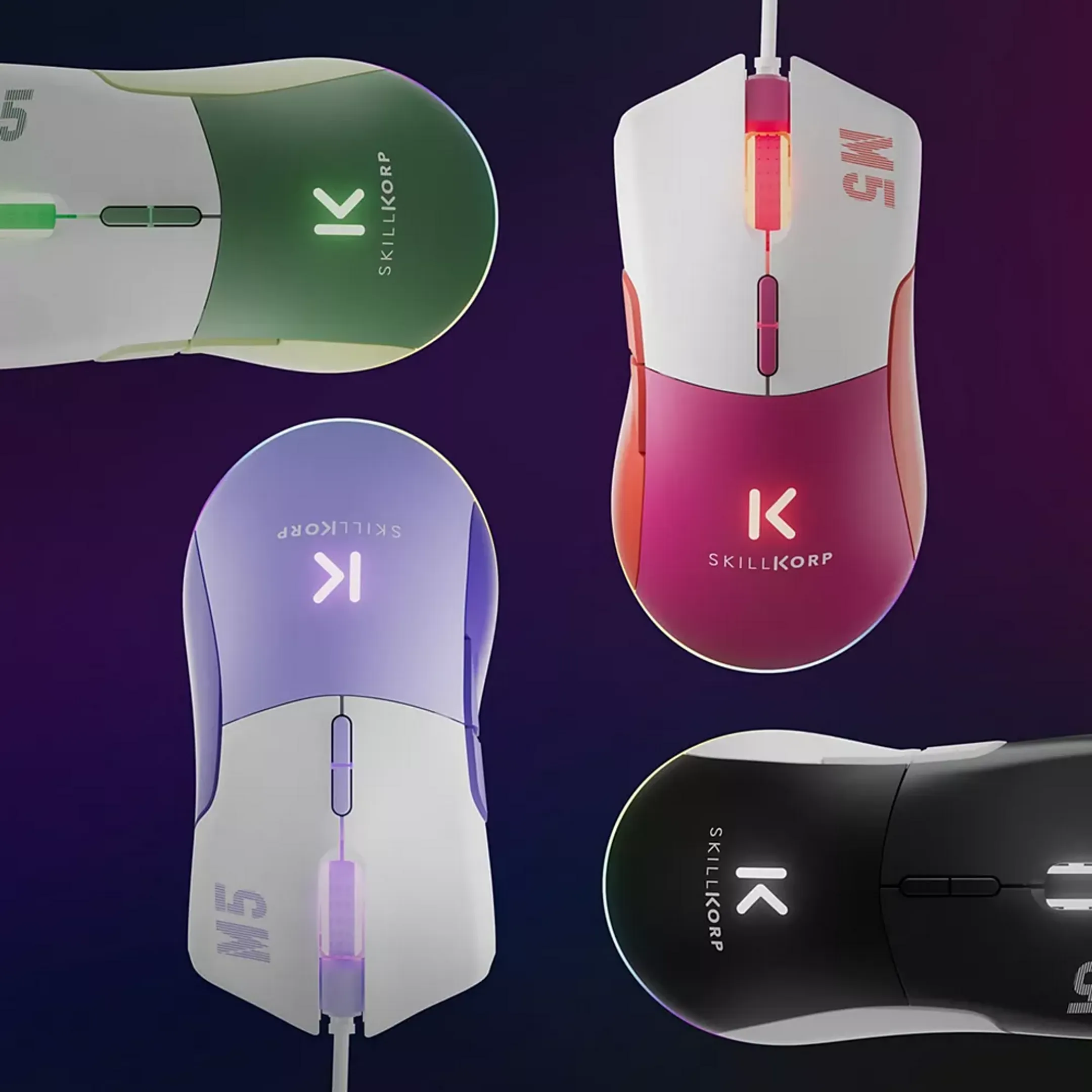 Skillkorp Gaming Mouse M5 Eco - Green image