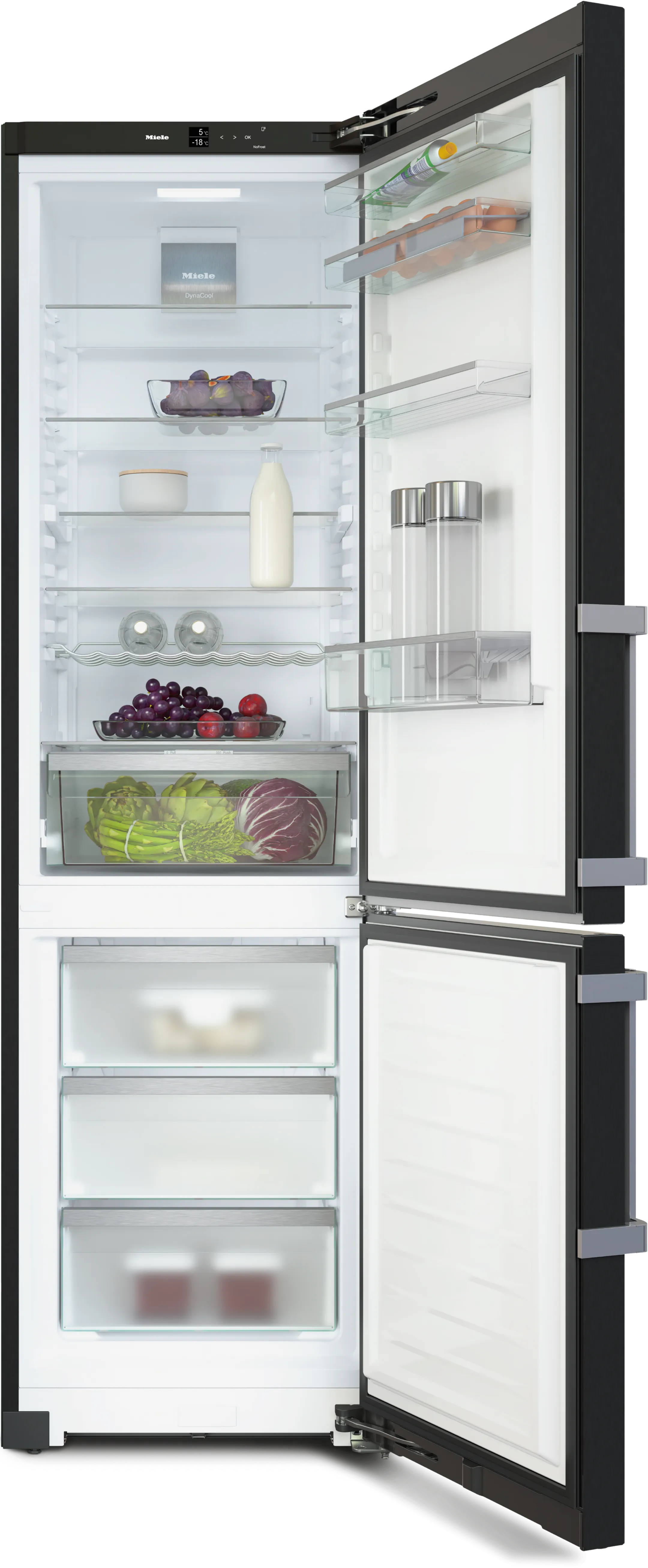 Miele Kühlschrank Gefrierkombi DailyFresh KFN 4795 AD BlackSteel image