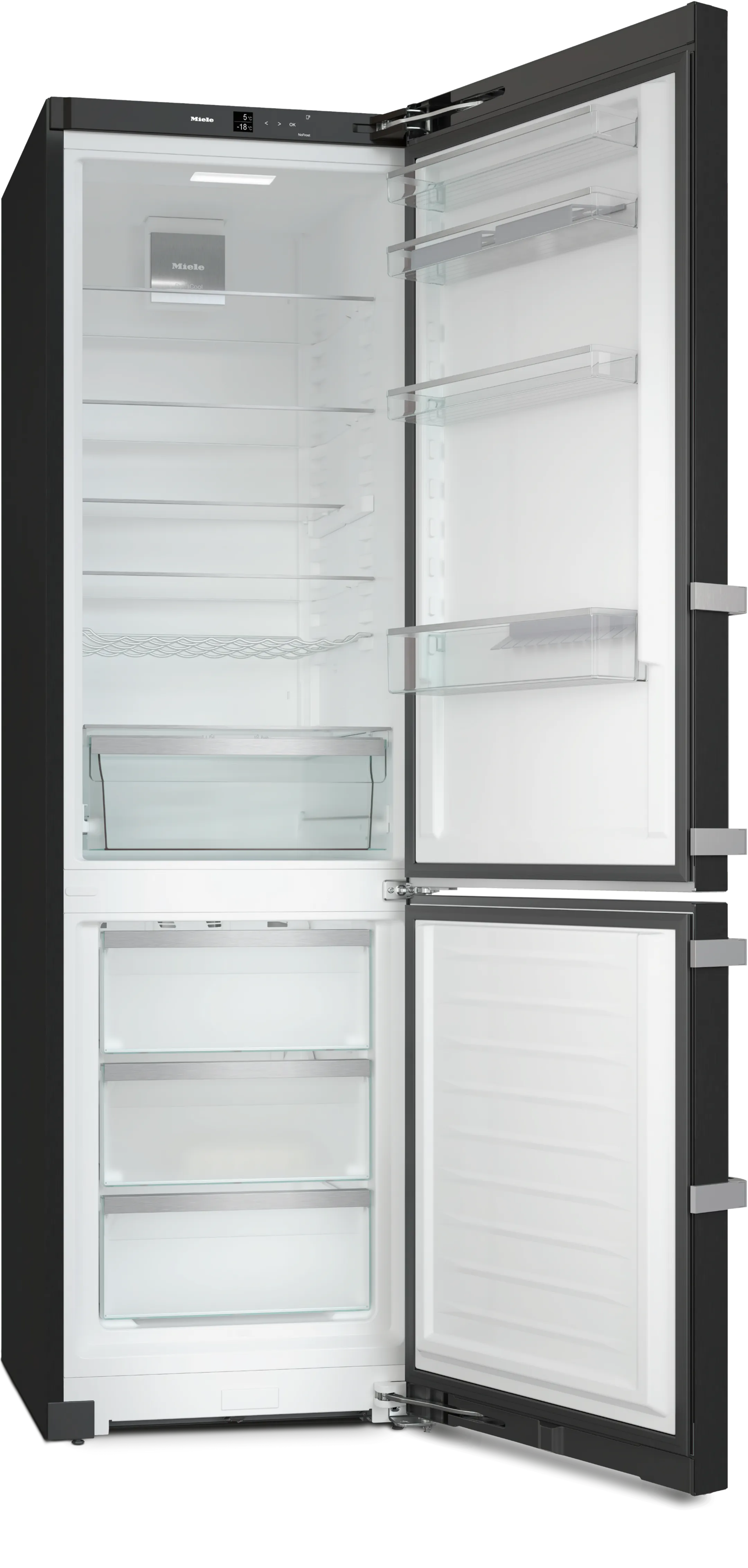 Miele Kühlschrank Gefrierkombi DailyFresh KFN 4795 AD BlackSteel image