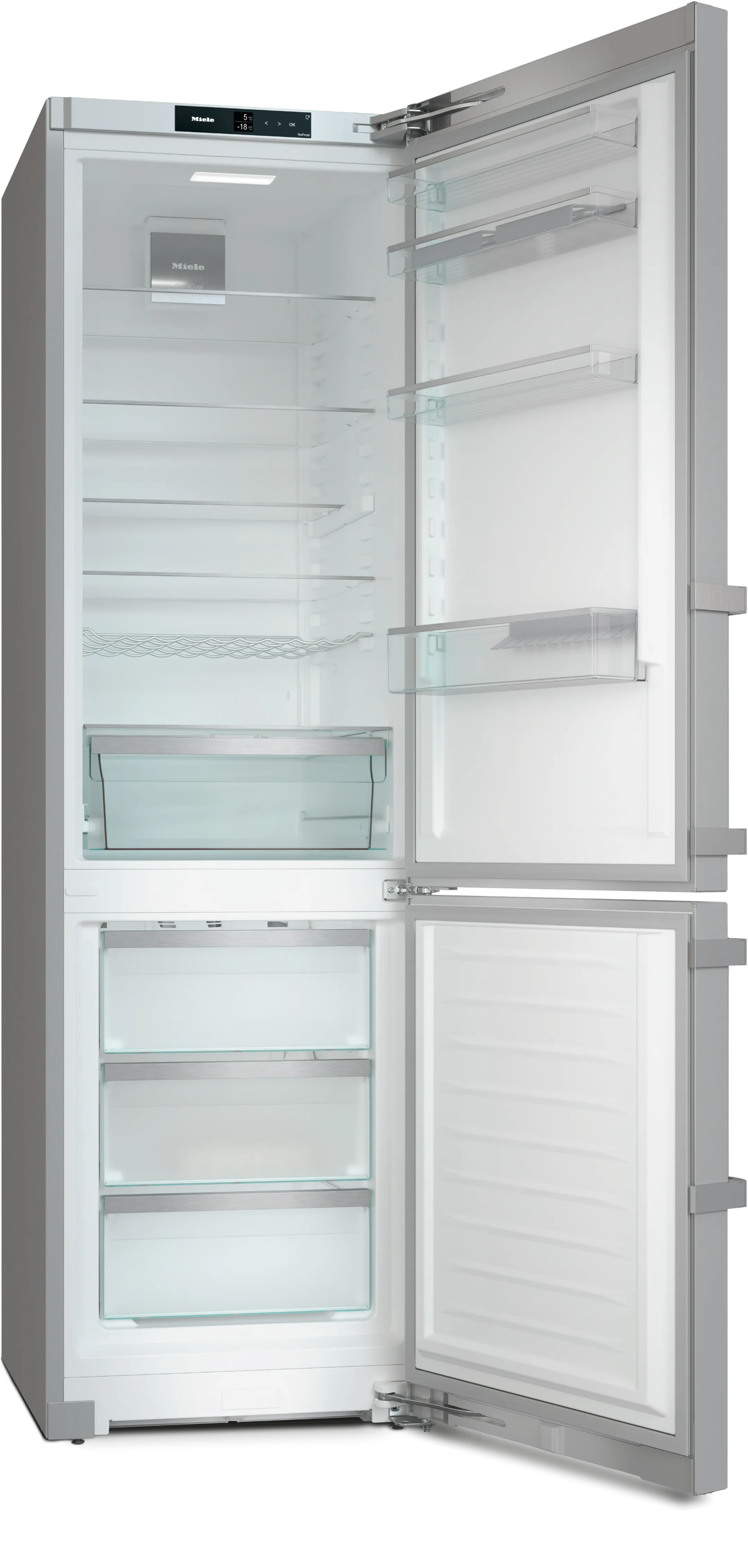 Miele Kühlschrank Gefrierkombi DailyFresh KFN 4795 AD Cleansteel image