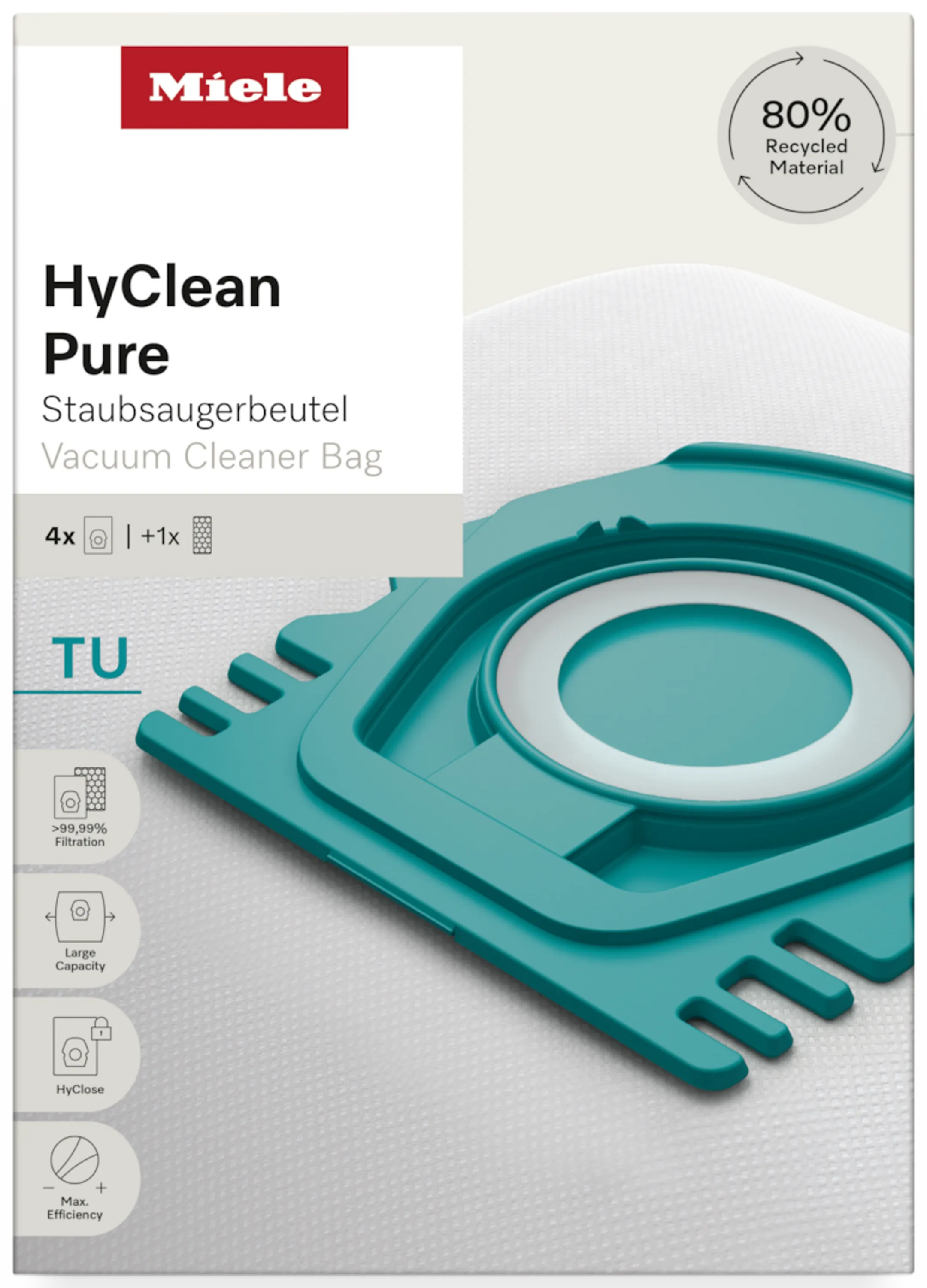 Sac aspirateur HyClean Pure TU - 4 pièces