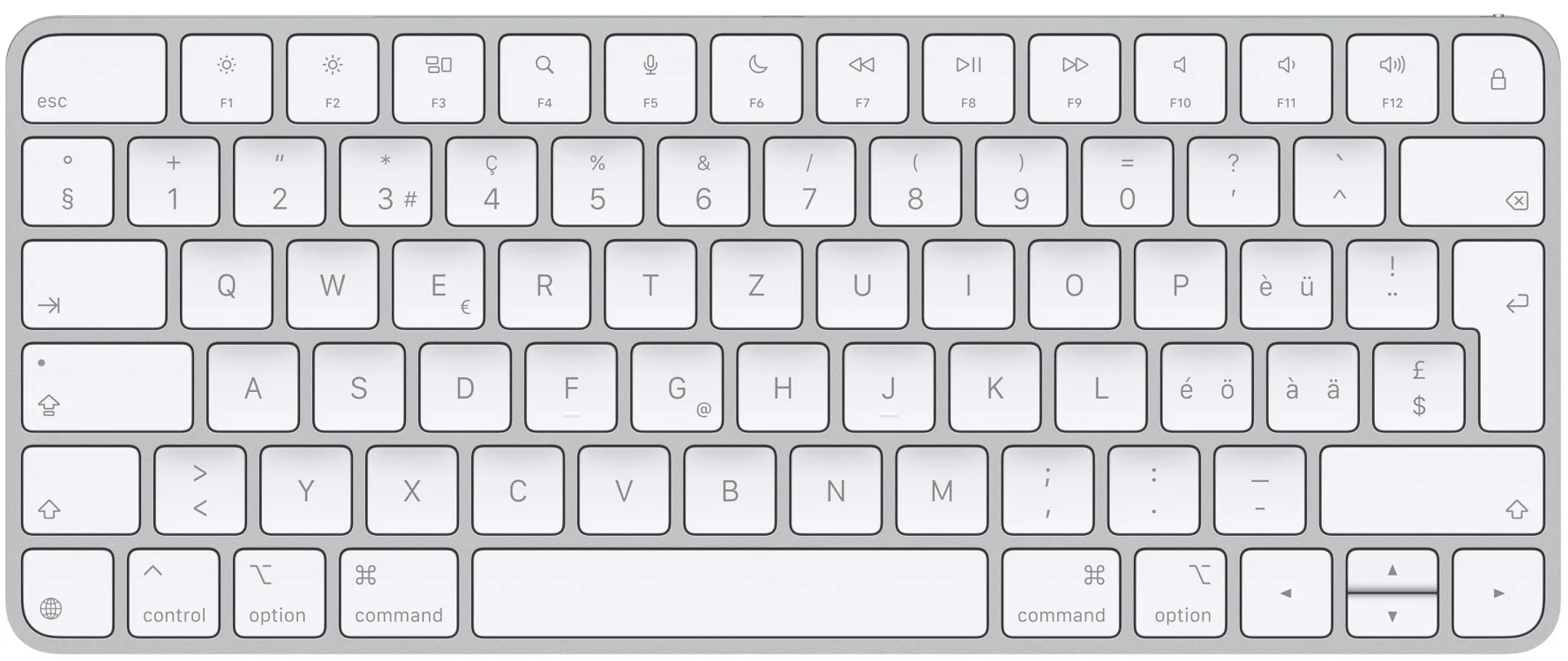 Clavier Magic Keyboard (USB-C) - QWERTZ - Blanc