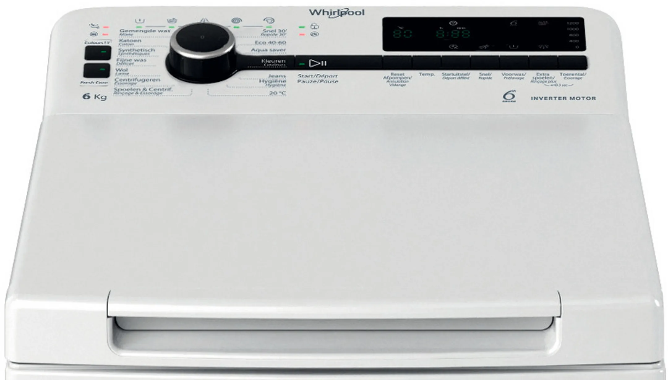 Whirlpool Washing machine top 6th Sense TDLR 6261BS BE image