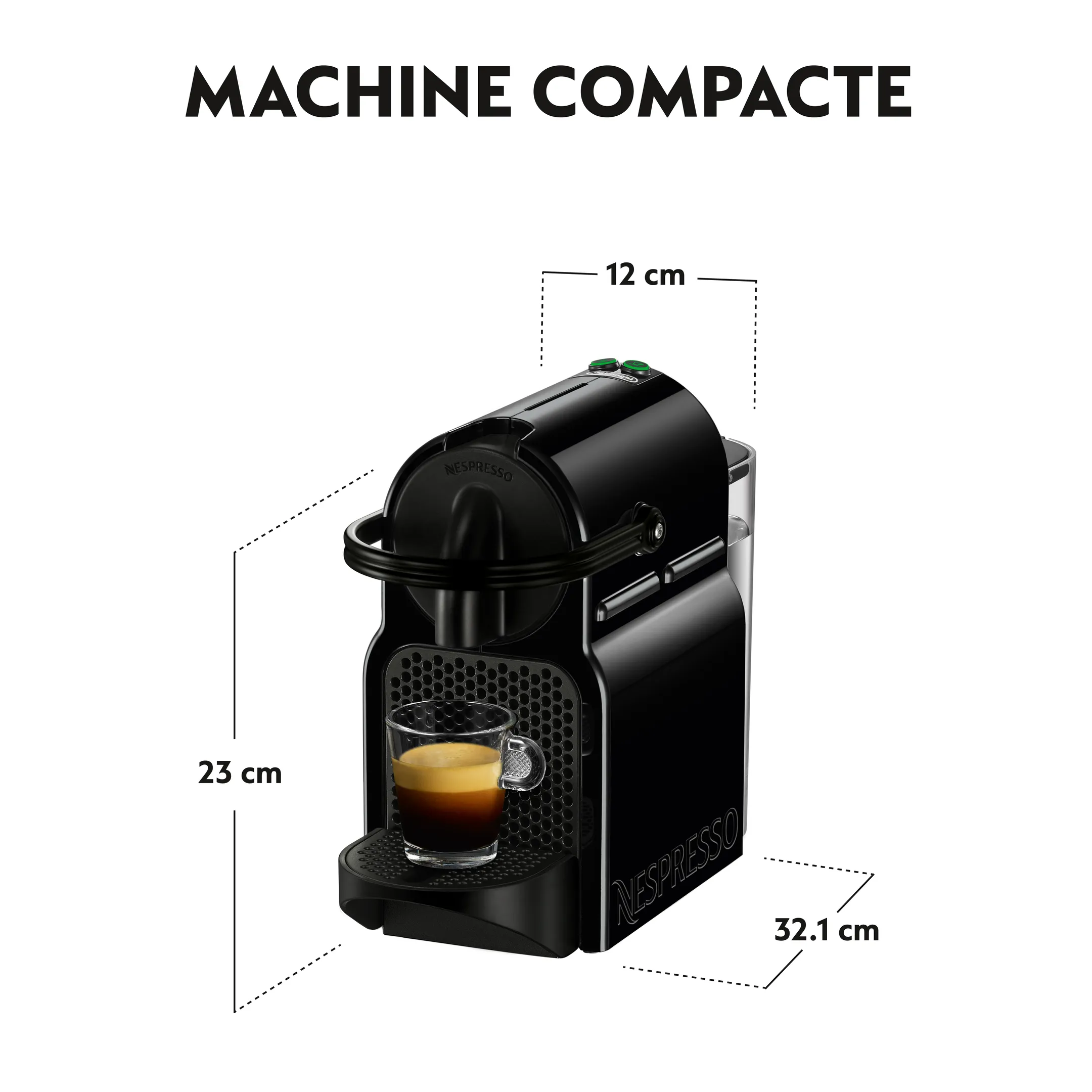 De'Longhi Machine à café Nespresso Inissia EN80.B - Noir image