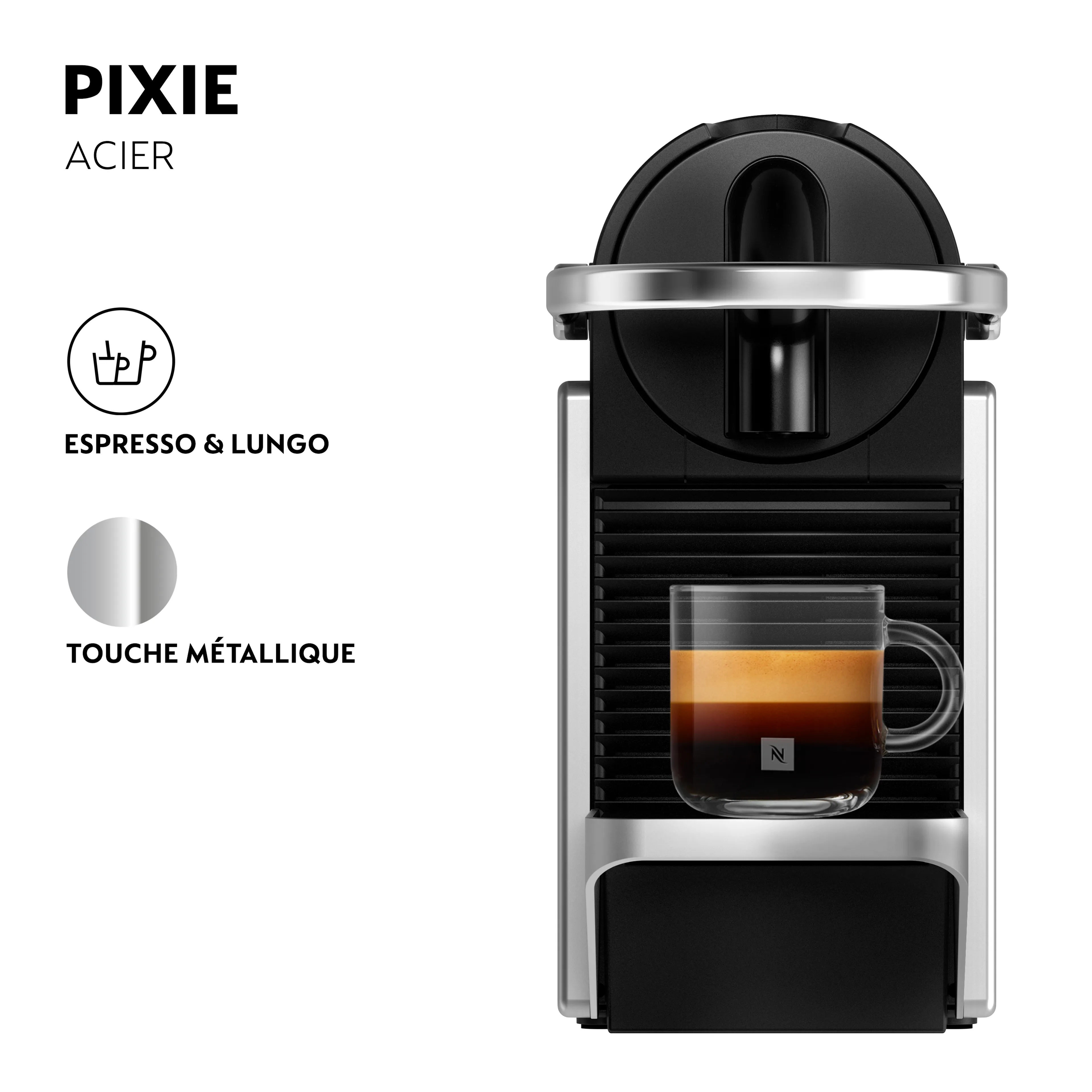 De'Longhi Machine à café Nespresso Pixie Argent image