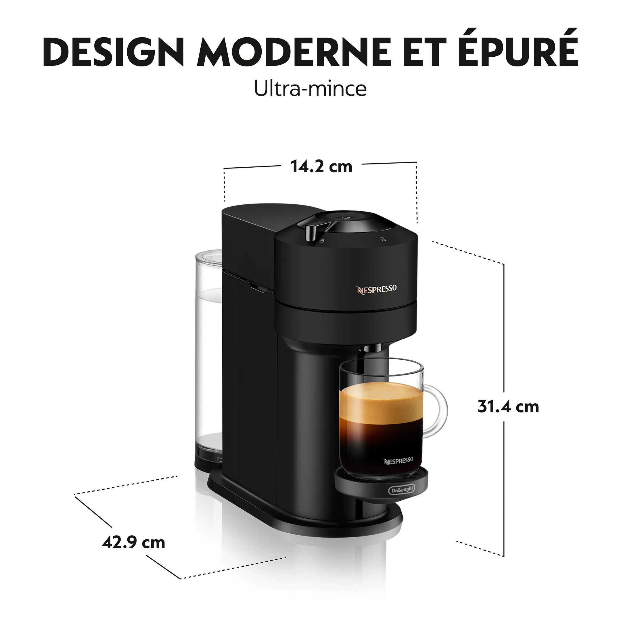 De'Longhi Machine à café Nespresso Vertuo Next - Matt Black image