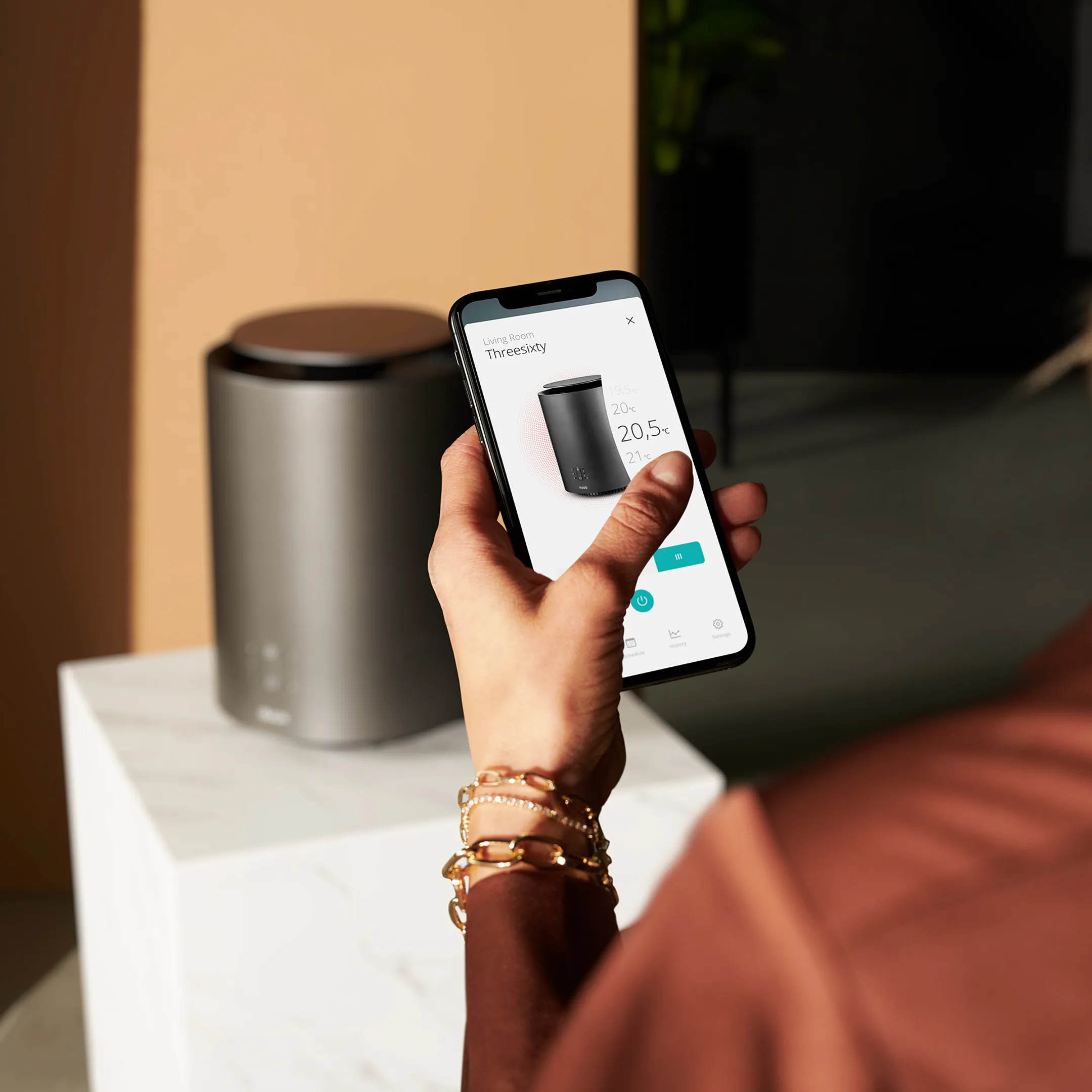 DUUX Fan Heater THREESIXTY 2 - 1800W - Gray image