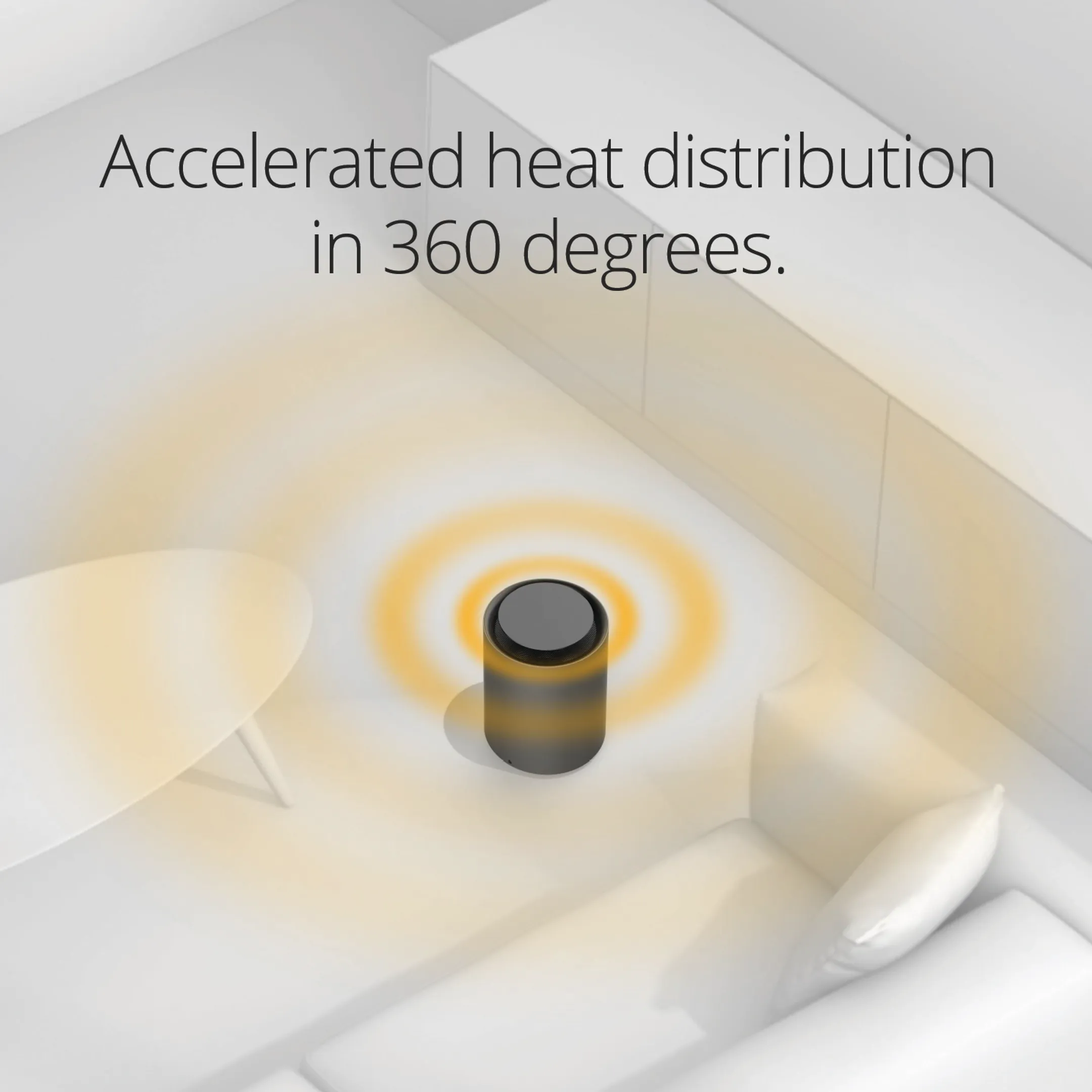 DUUX Fan Heater THREESIXTY 2 - 1800W - Gray image