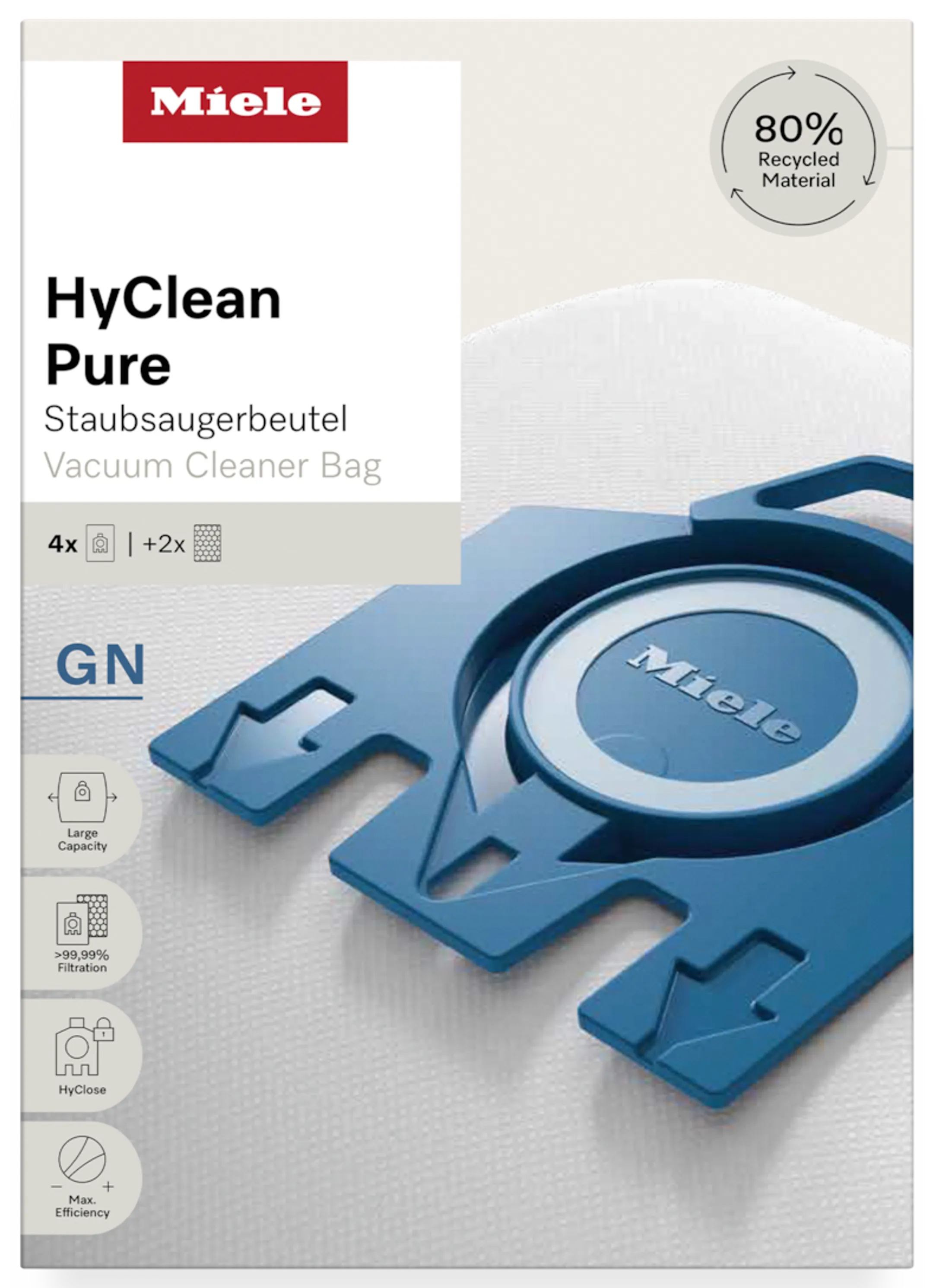 Sac aspirateur HyClean Pure GN - 4 pièces
