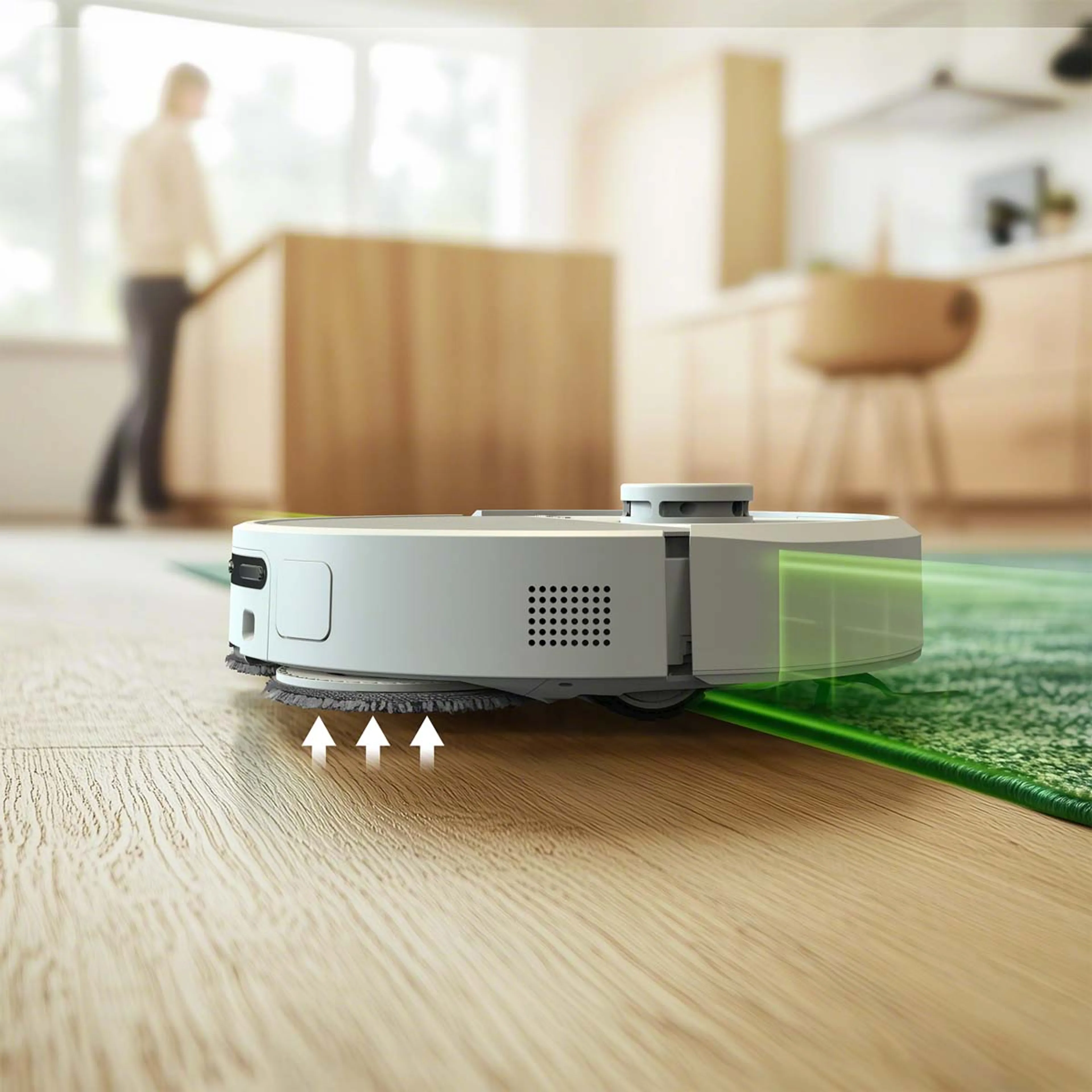 iRobot Robot Vacuum Cleaner Roomba Plus 405 Combo+ AutoWash Base - White image