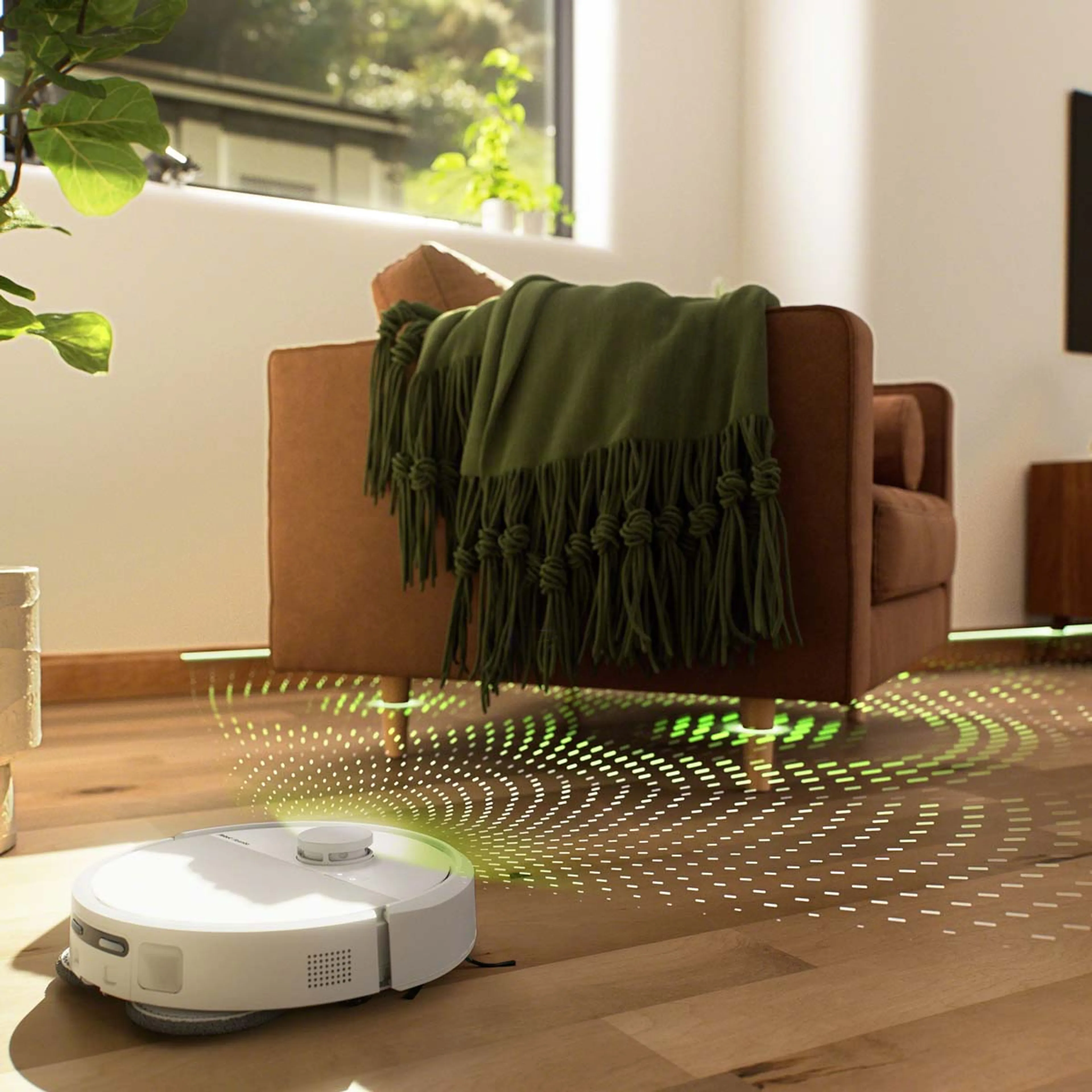 iRobot Robot Vacuum Cleaner Roomba Plus 405 Combo+ AutoWash Base - White image