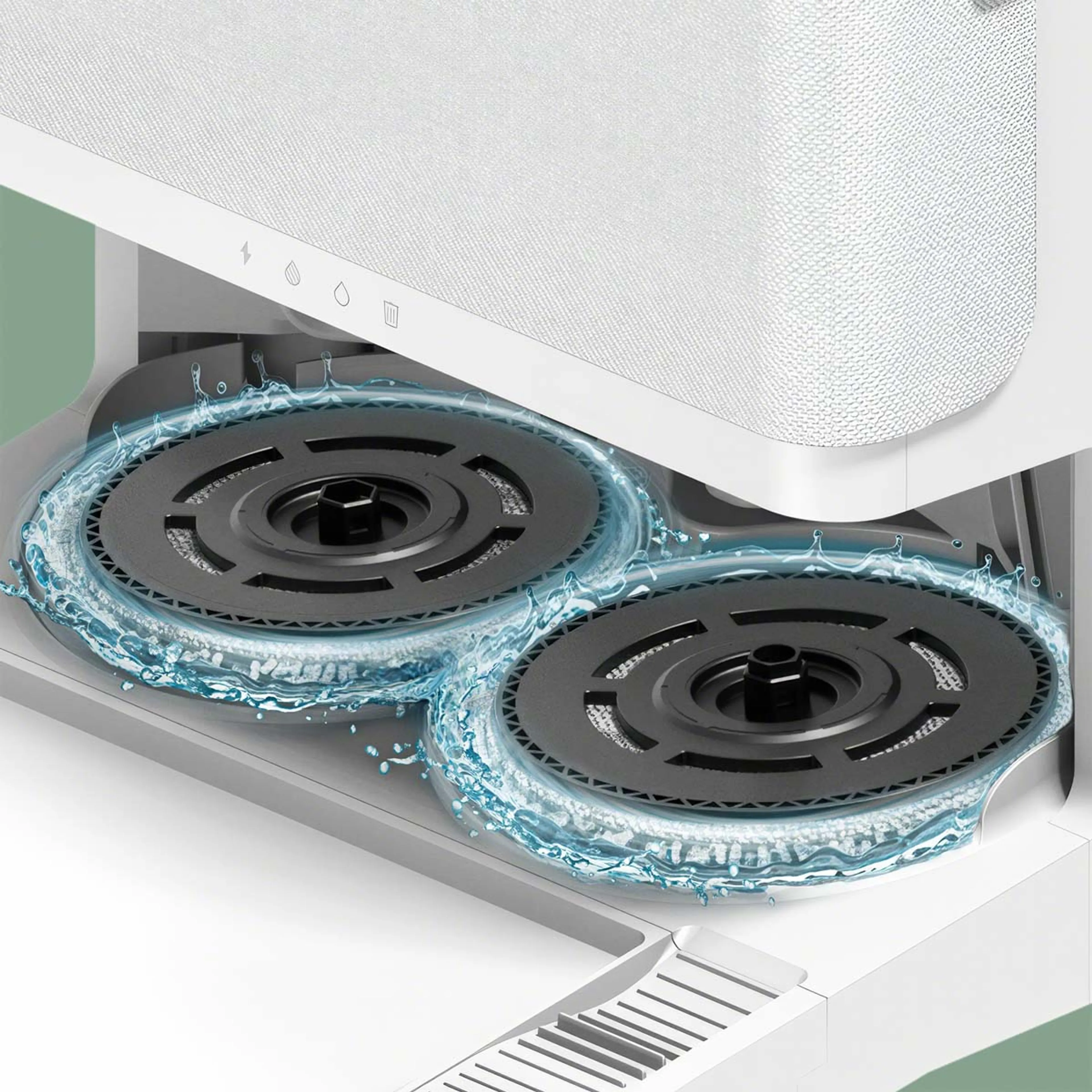 iRobot Robot Vacuum Cleaner Roomba Plus 405 Combo+ AutoWash Base - White image
