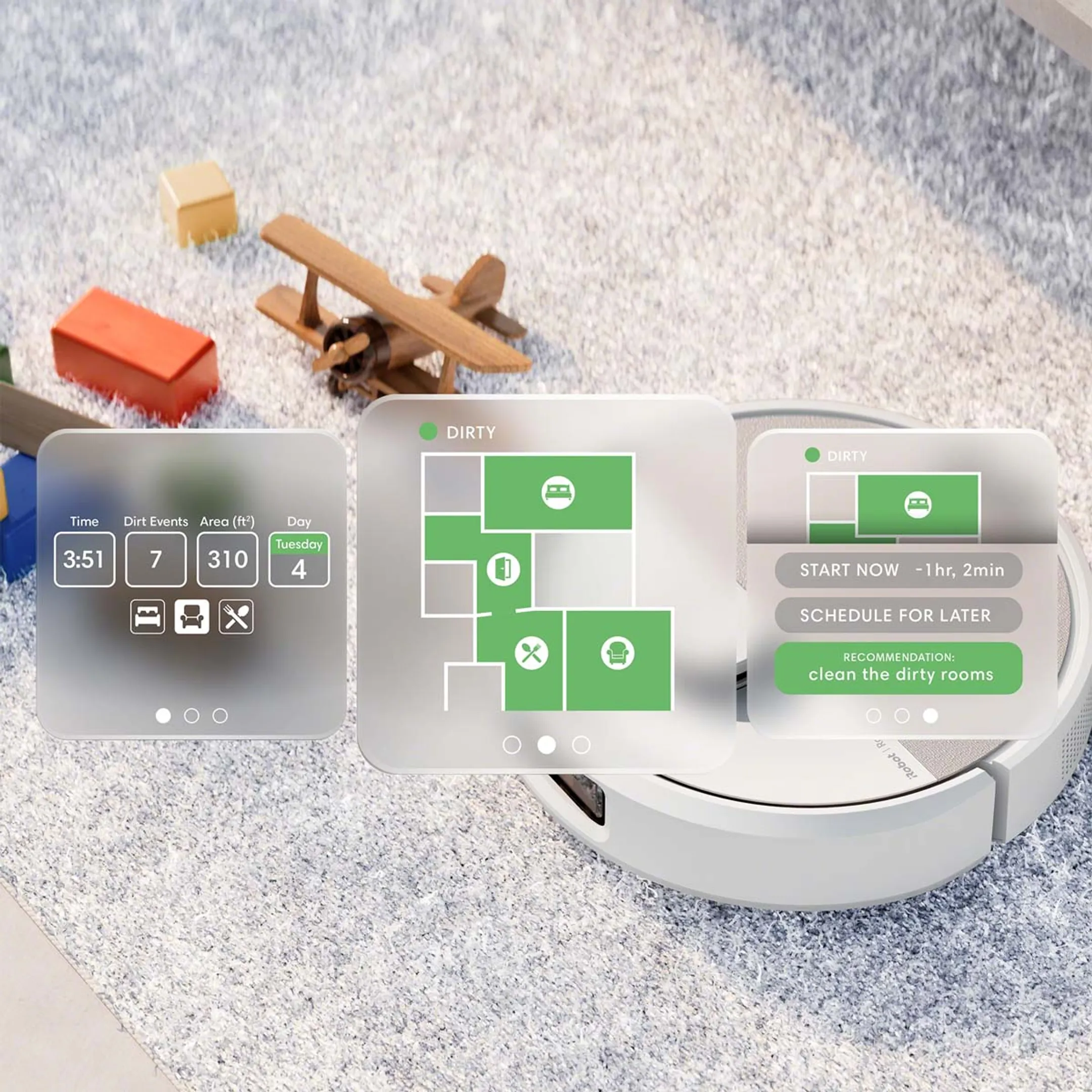 iRobot Robot aspirateur Laveur Roomba Plus 505 Combo + AutoWash - Blanc image