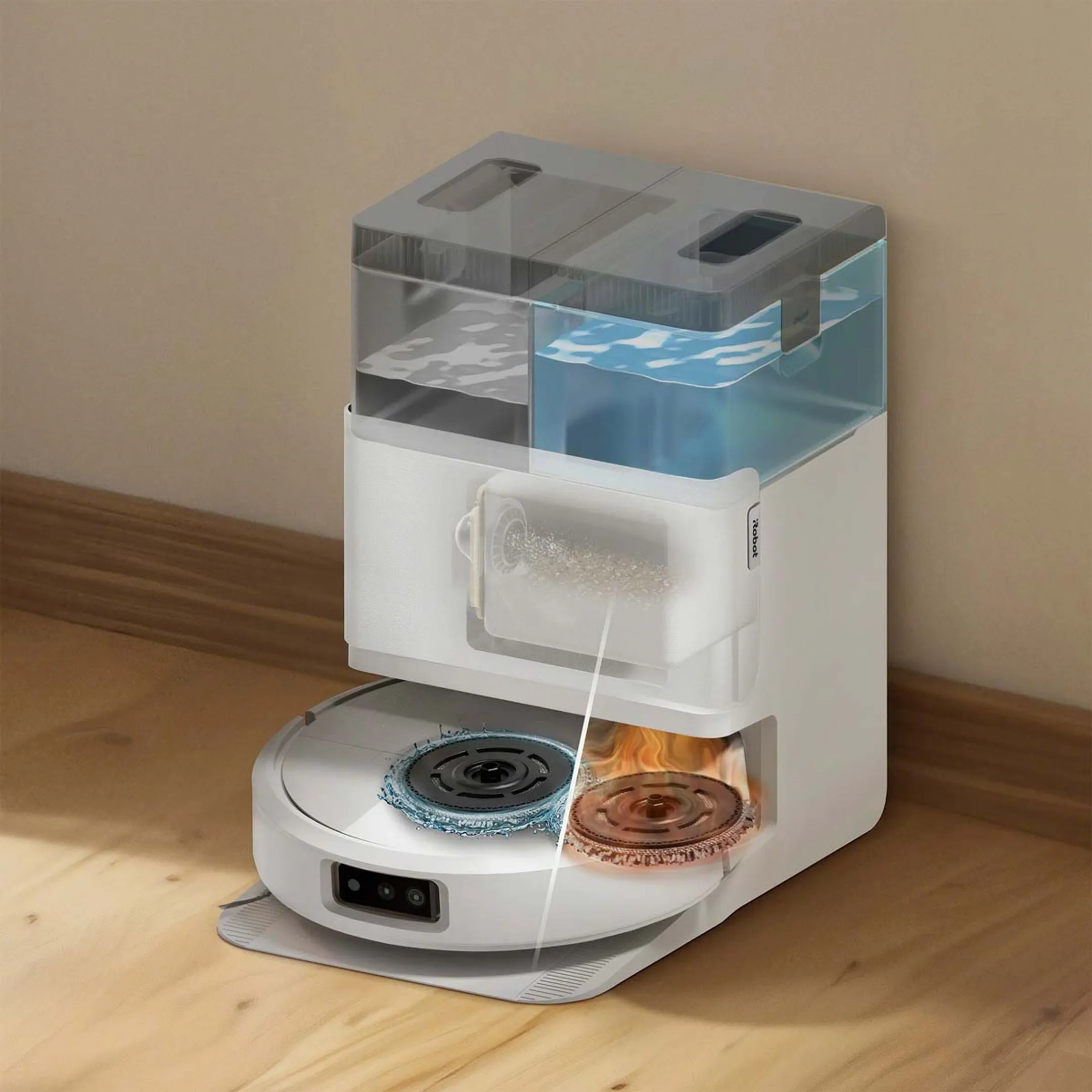 iRobot Robot aspirateur Laveur Roomba Plus 505 Combo + AutoWash - Blanc image