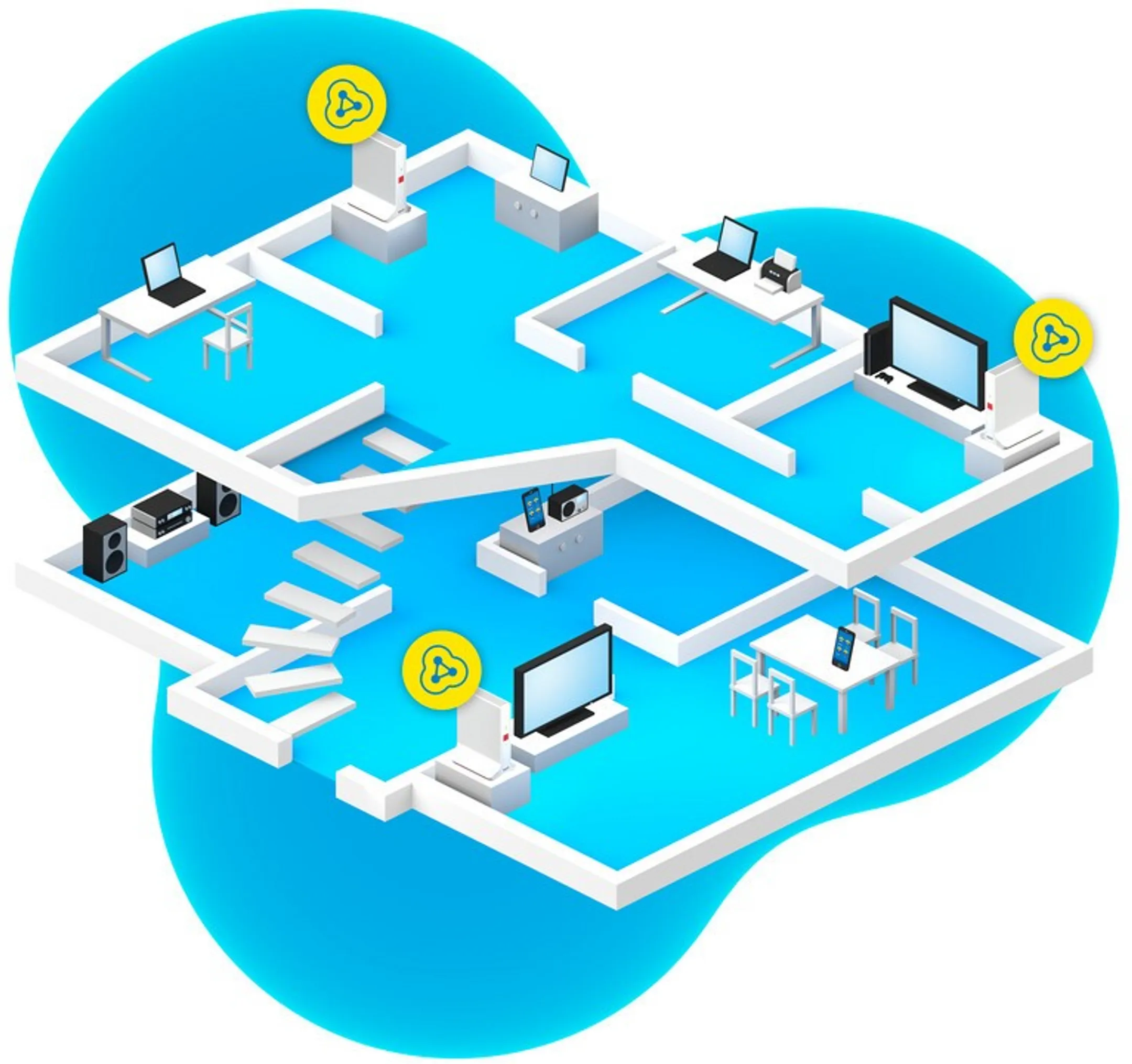 AVM FRITZ Repeater Fritz!MESH Wi-Fi Set 4200 - 2er-Pack image