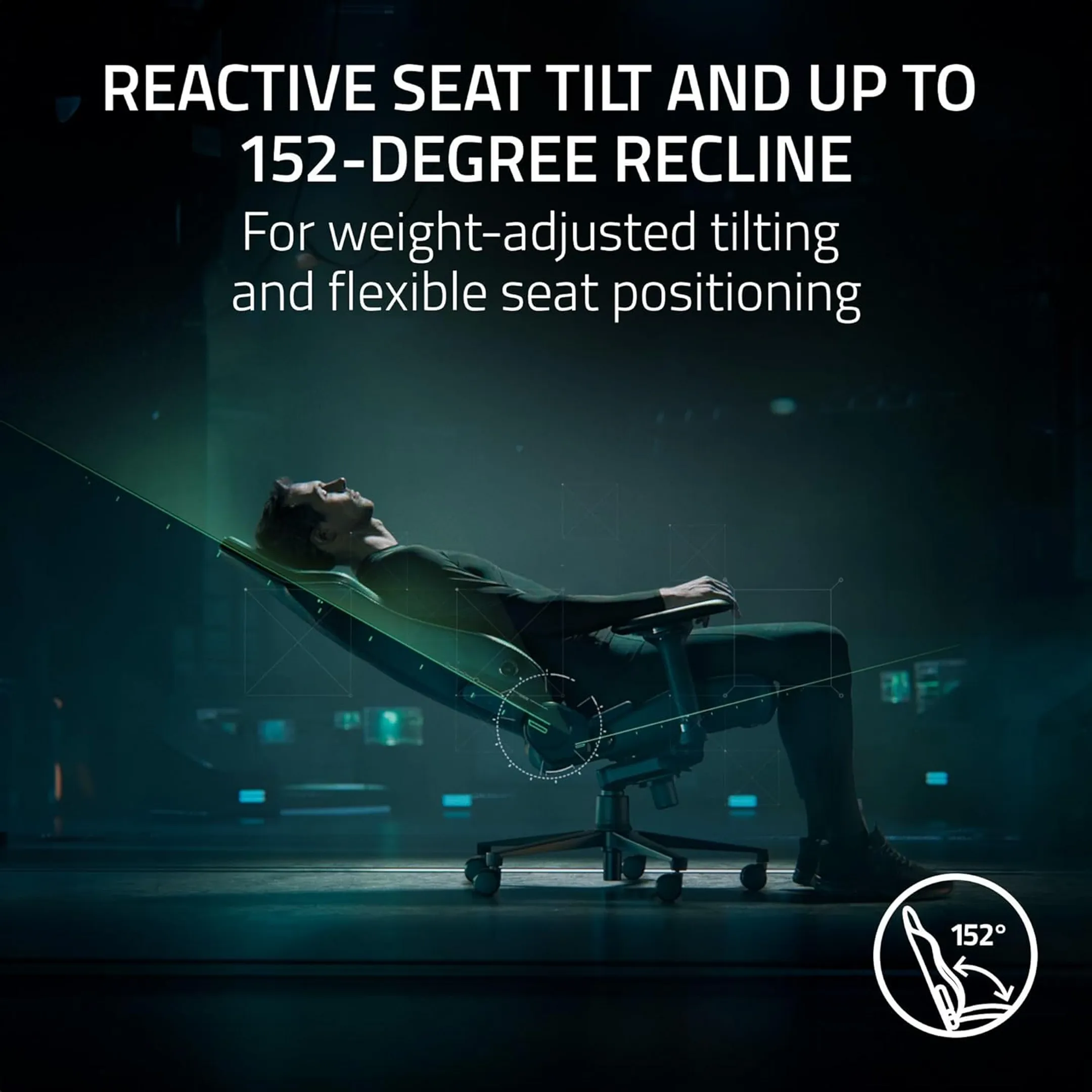 Razer Gaming Chair Iskur V2 - Black/Green image