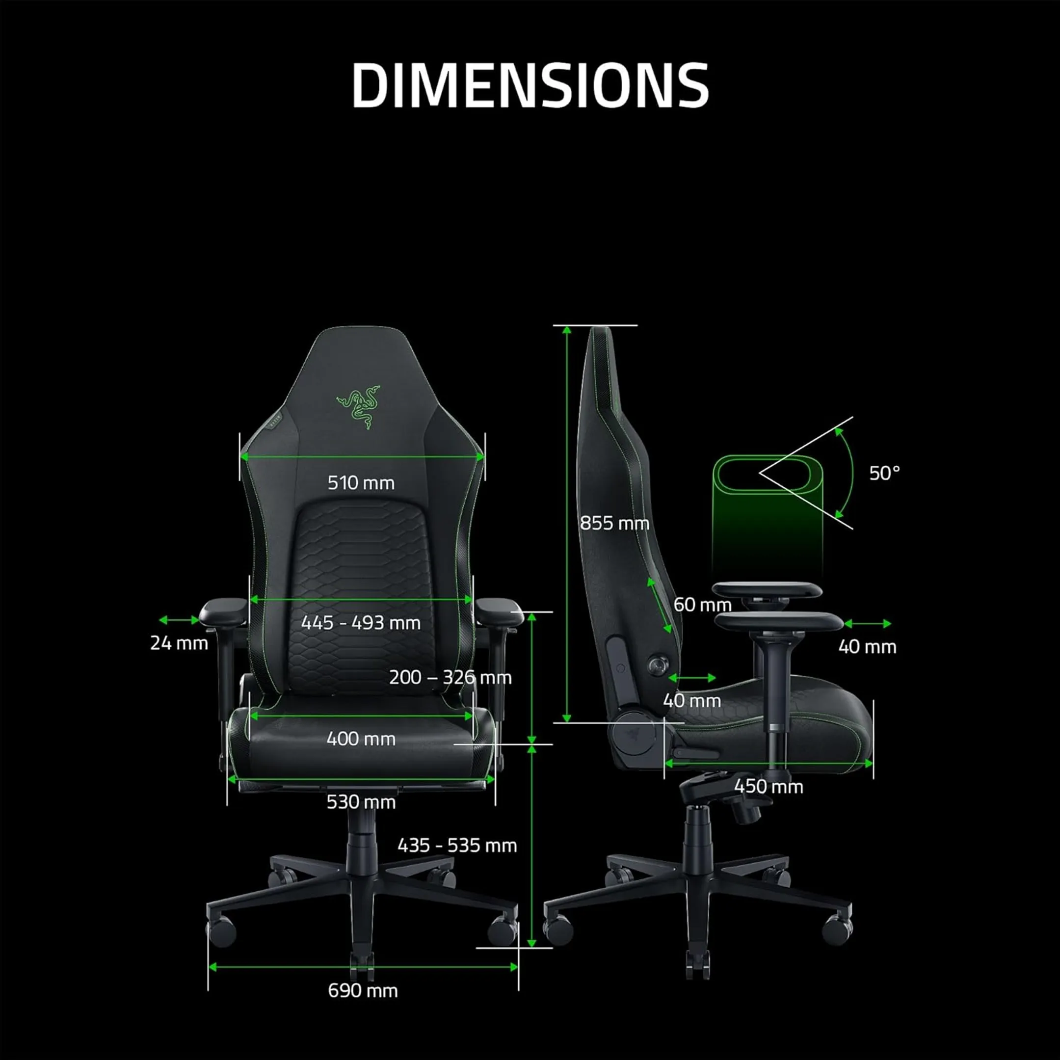 Razer Gaming Chair Iskur V2 - Black image