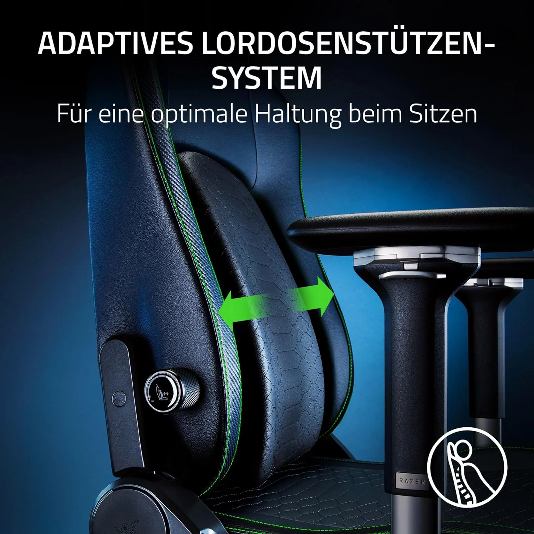 Razer Gaming-Stuhl Iskur V2 - Schwarz image