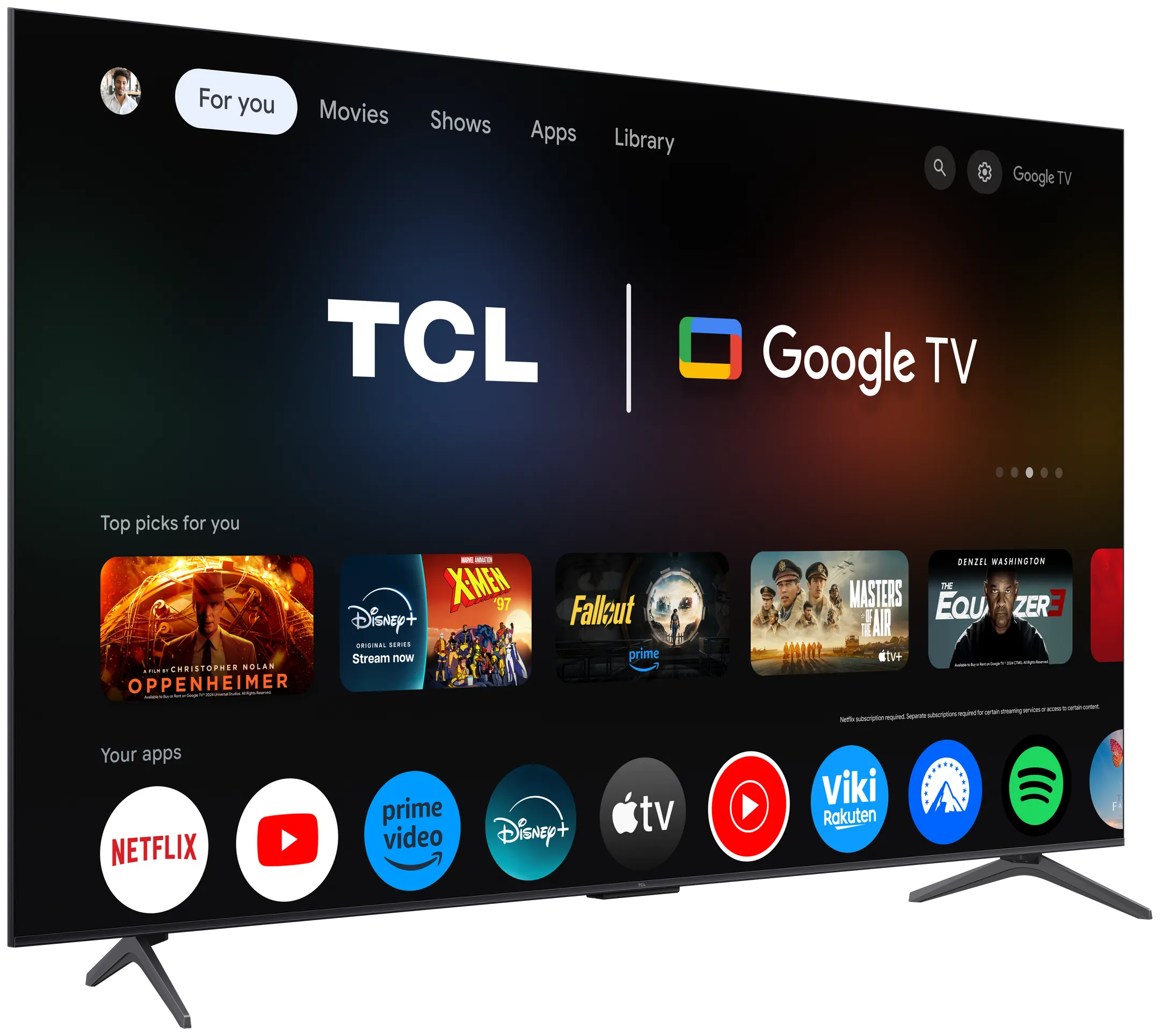 TCL TV QD-Mini LED 4K 55C69K - 55 zoll image