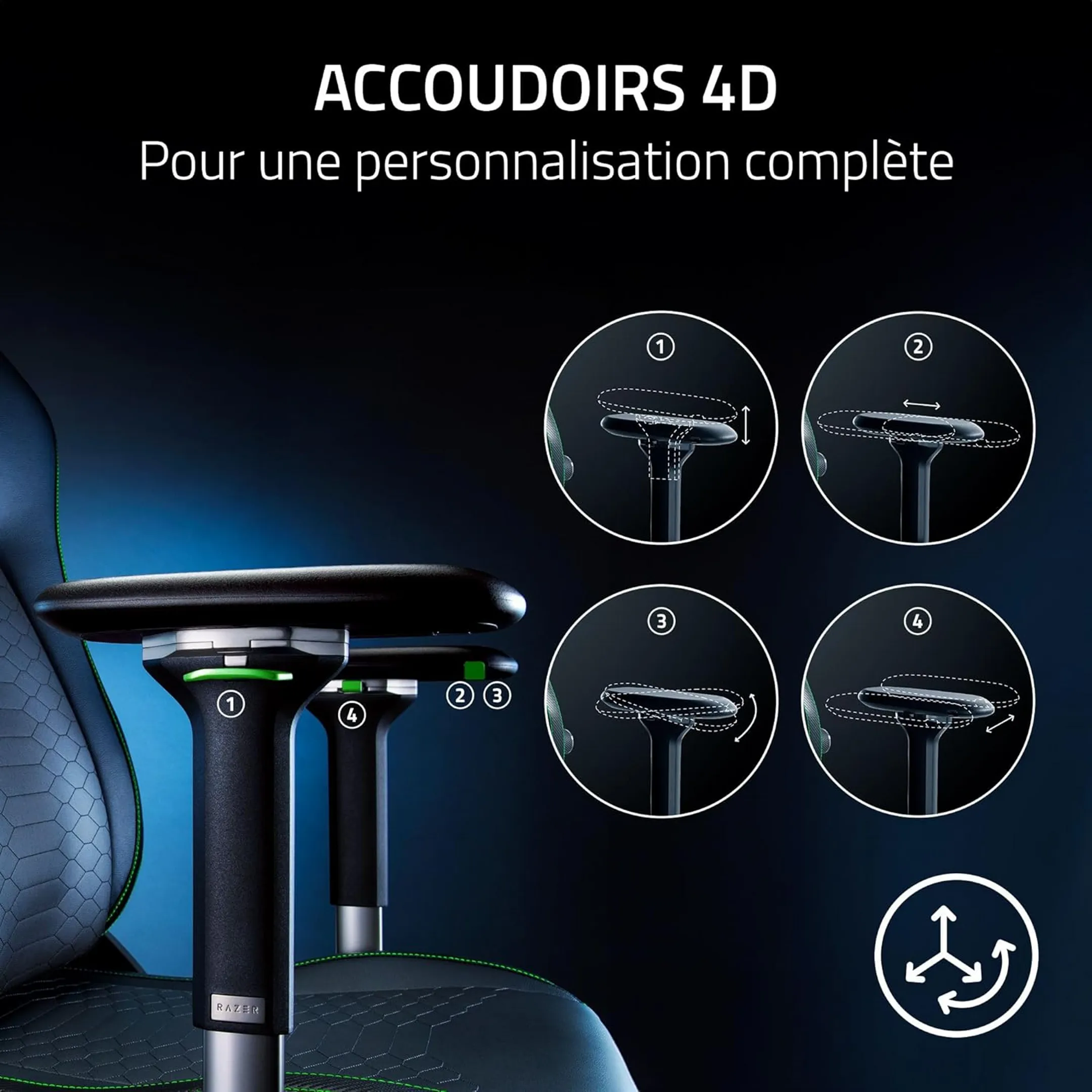 Razer Chaise Gaming Iskur V2 - Noir image