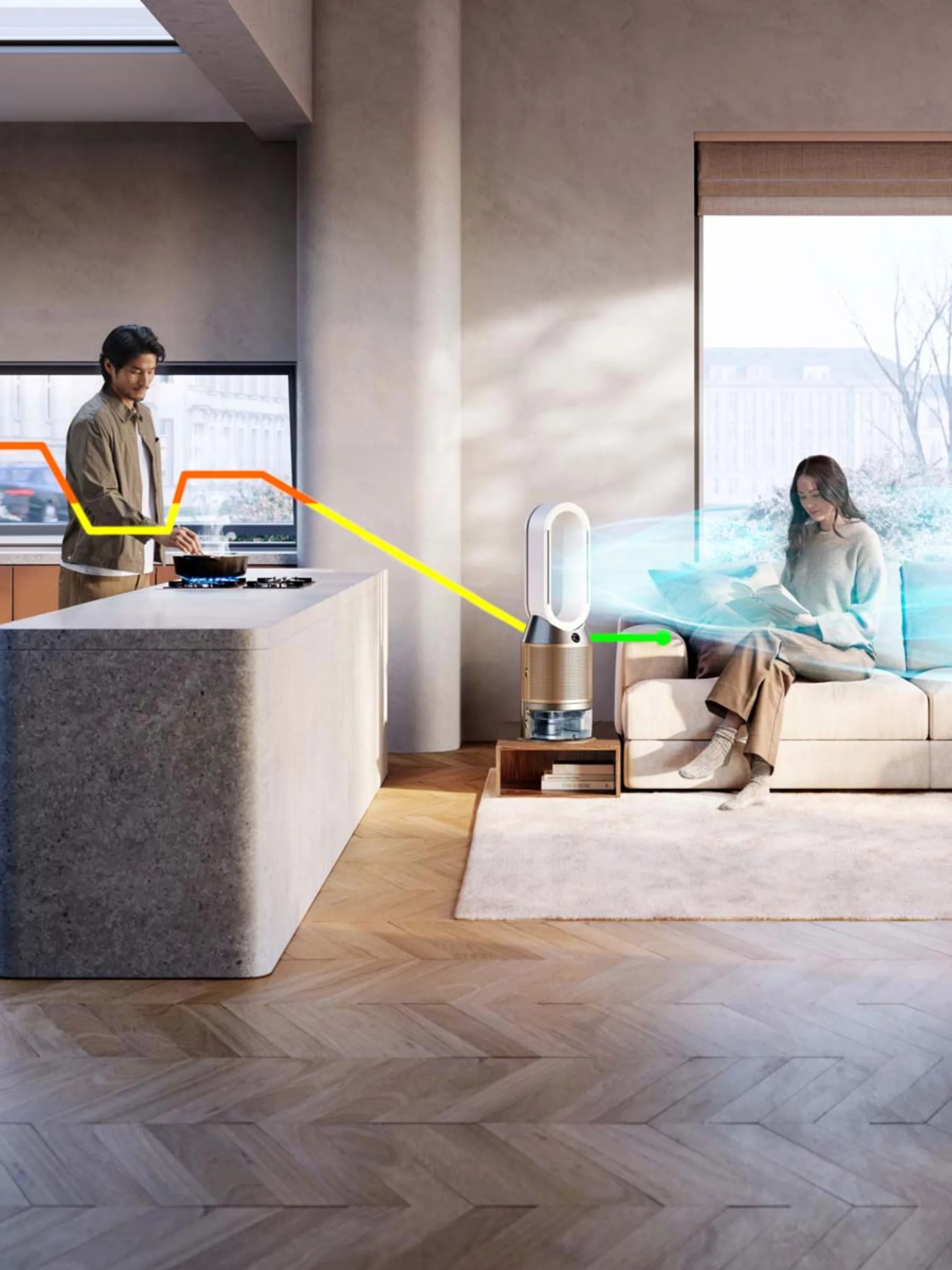 Dyson Purificateur d'air Humidify+Cool PH2 De-NOx (PH05) image