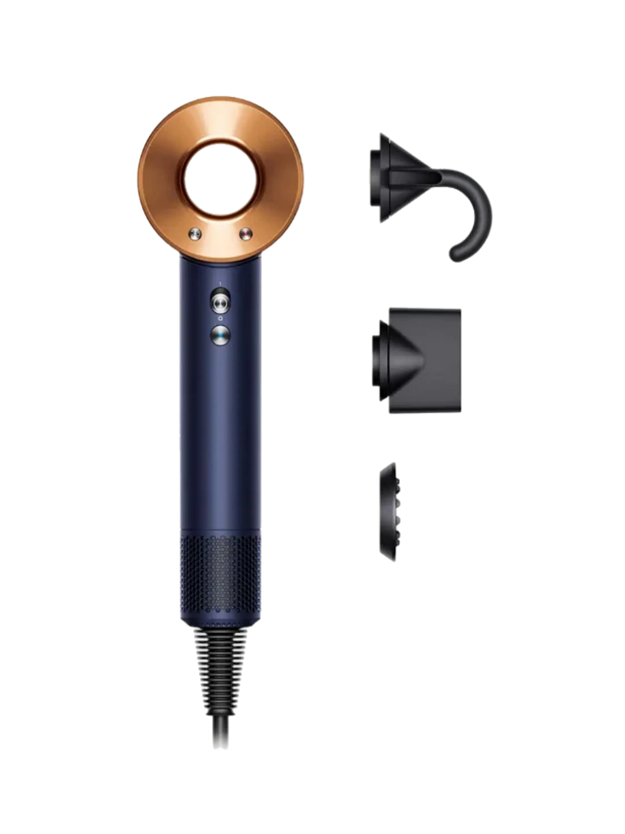 Sèche-cheveux Supersonic cheveux raides à ondulés -  Prussian Blue/Rich Copper