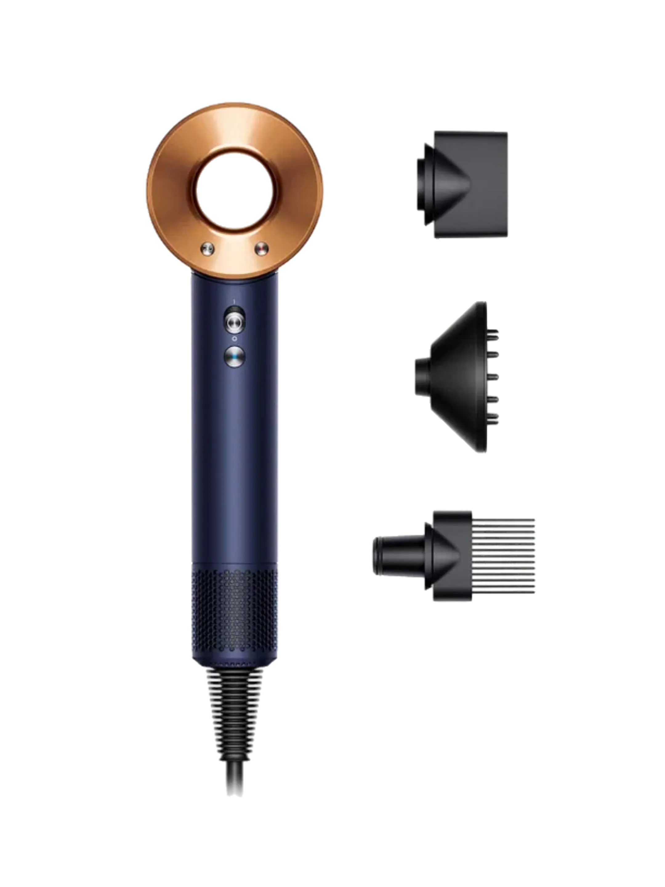 Haartrockner Supersonic für lockiges und krauses Haar - Prussian Blue/Rich Copper