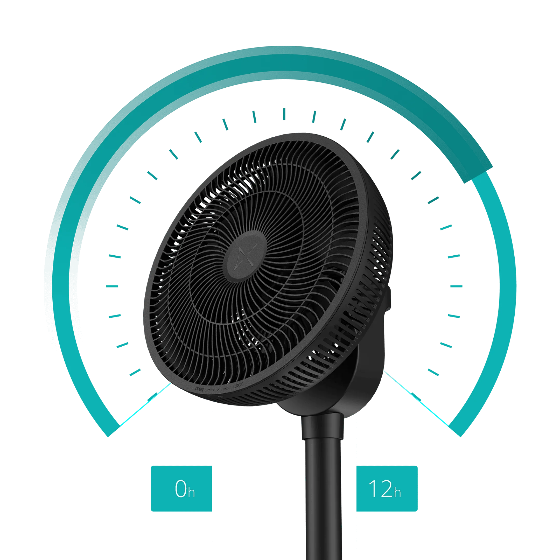 DUUX Floor-standing fan Whisper Flex 2 DXCF70 - Black image