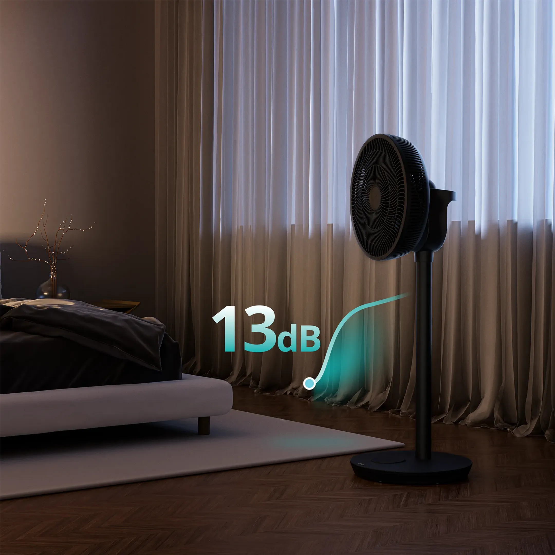 DUUX Floor-standing fan Whisper Flex 2 DXCF70 - Black image