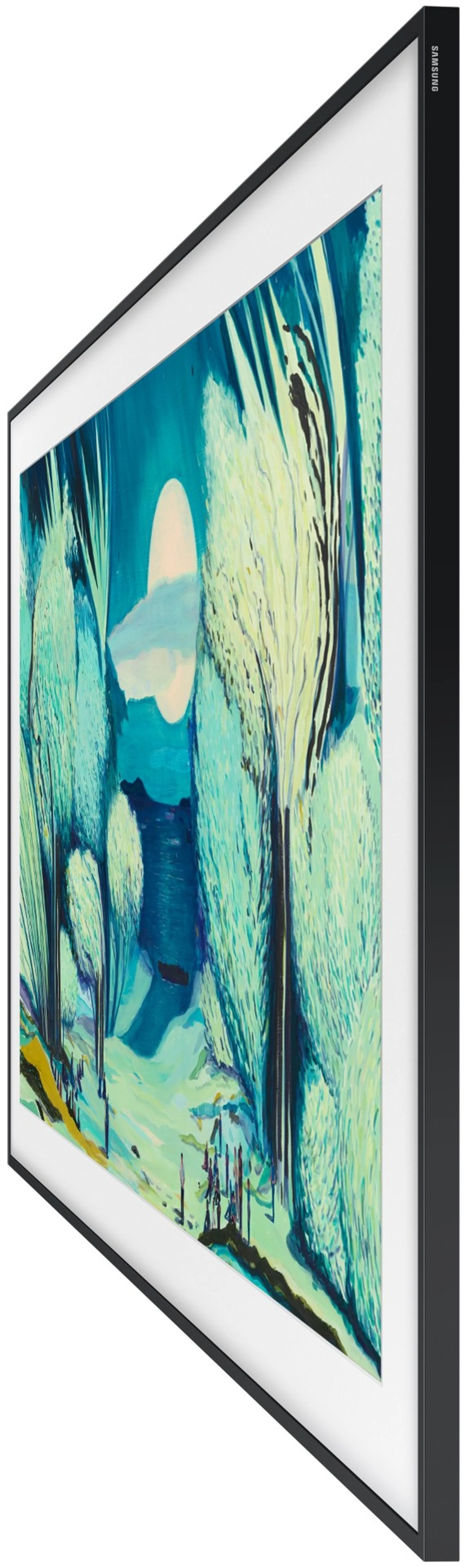 Samsung TV QLED 4K The Frame 55LS03FA - 55 pouces - Cadre Bois Clair inclus image