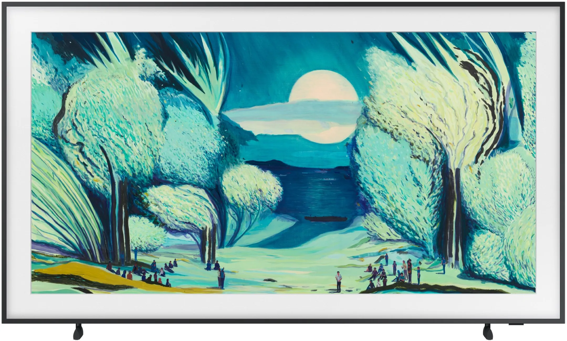 TV QLED 4K The Frame 43LS03FA - 43 pouces - Cadre Bois Clair inclus