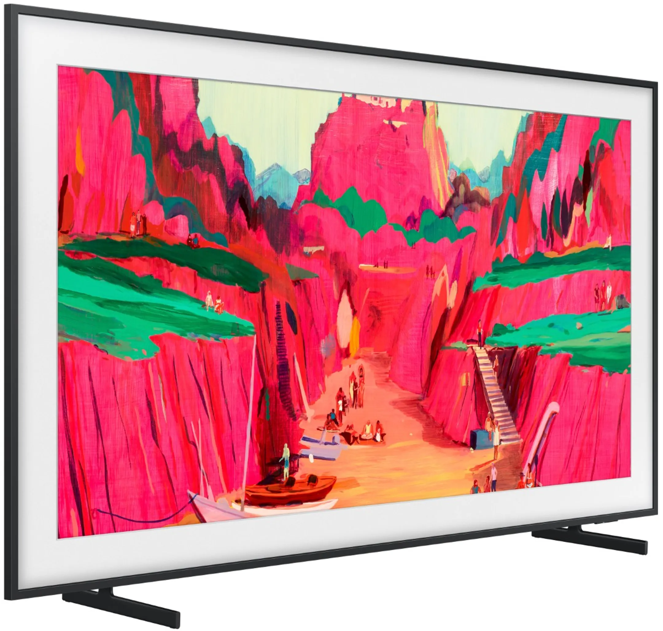 Samsung TV Neo QLED 4K The Frame Pro 75LS03FW - 75 pouces - Cadre Bois Clair inclus image