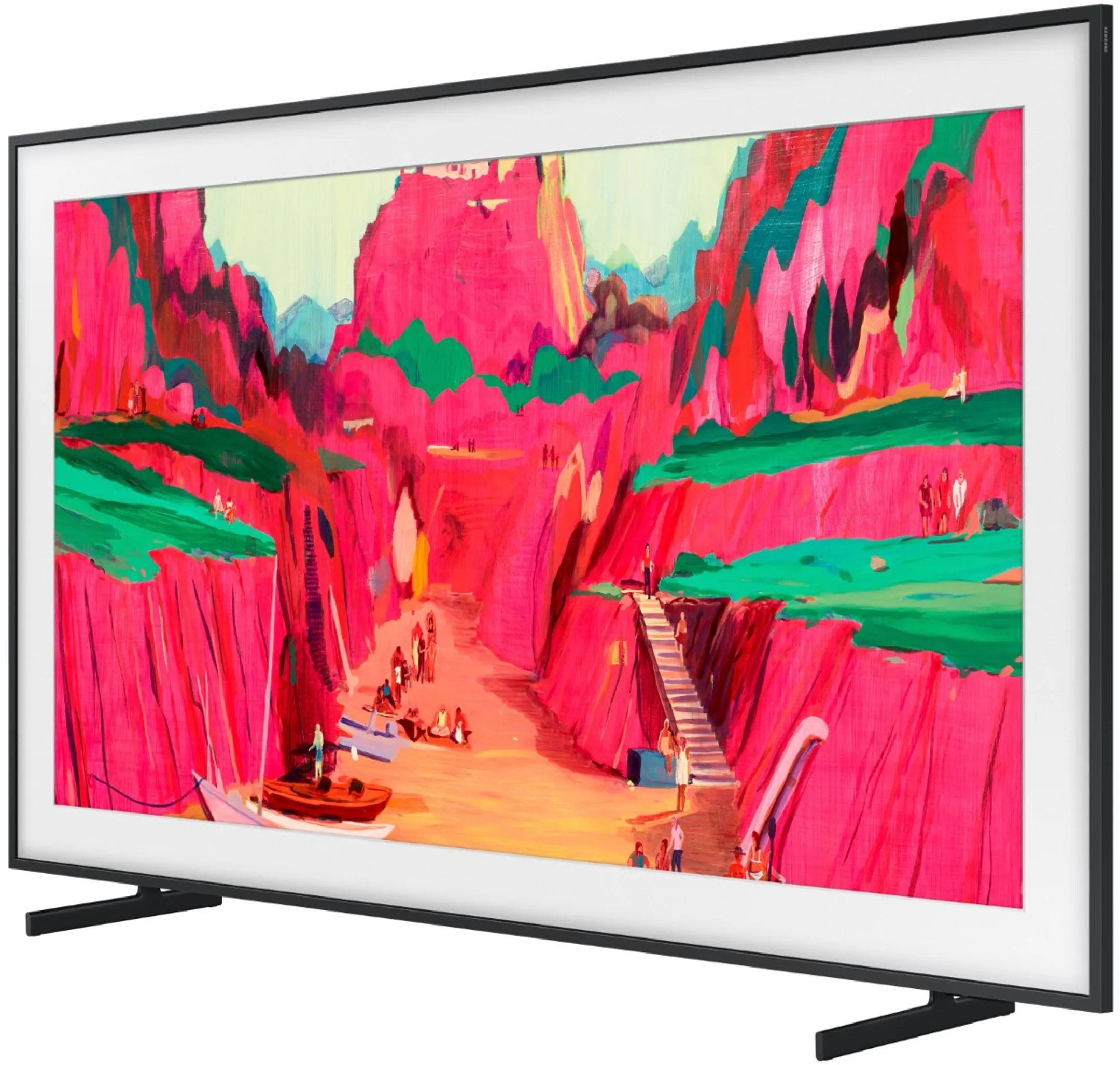Samsung TV Neo QLED 4K The Frame Pro 75LS03FW - 75 pouces - Cadre Bois Clair inclus image