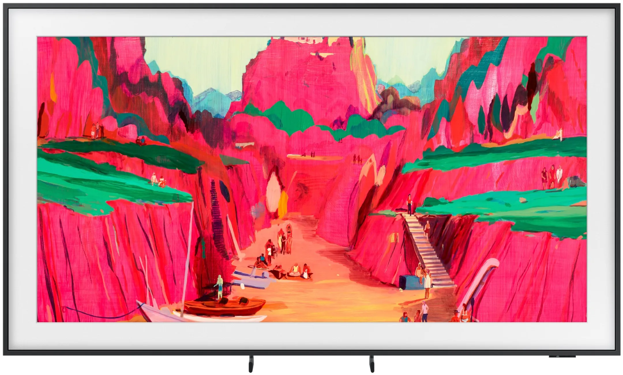 Samsung TV Neo QLED 4K The Frame Pro 75LS03FW - 75 pouces - Cadre Bois Clair inclus image
