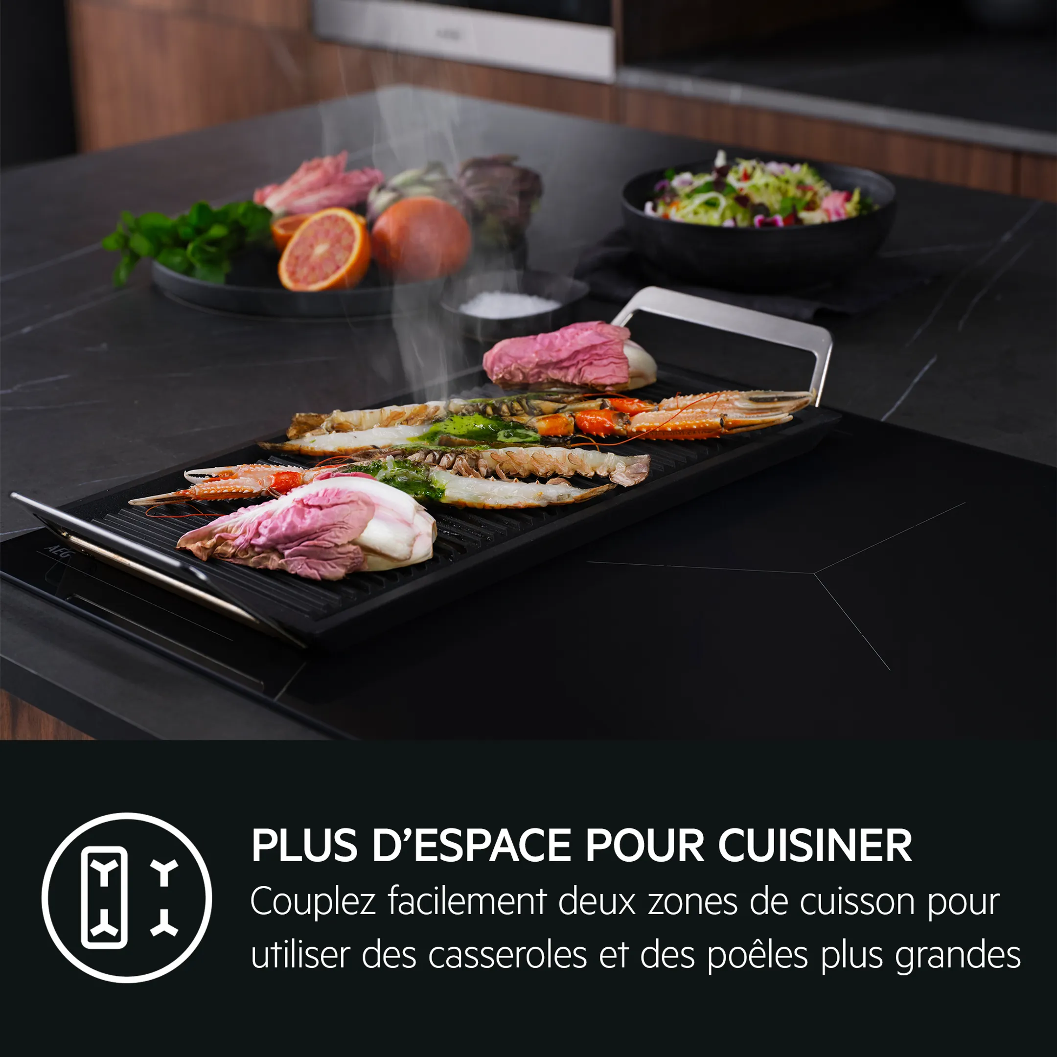 AEG Table induction 7000 SenseBoil SaphirMatt TII84B10FZ image