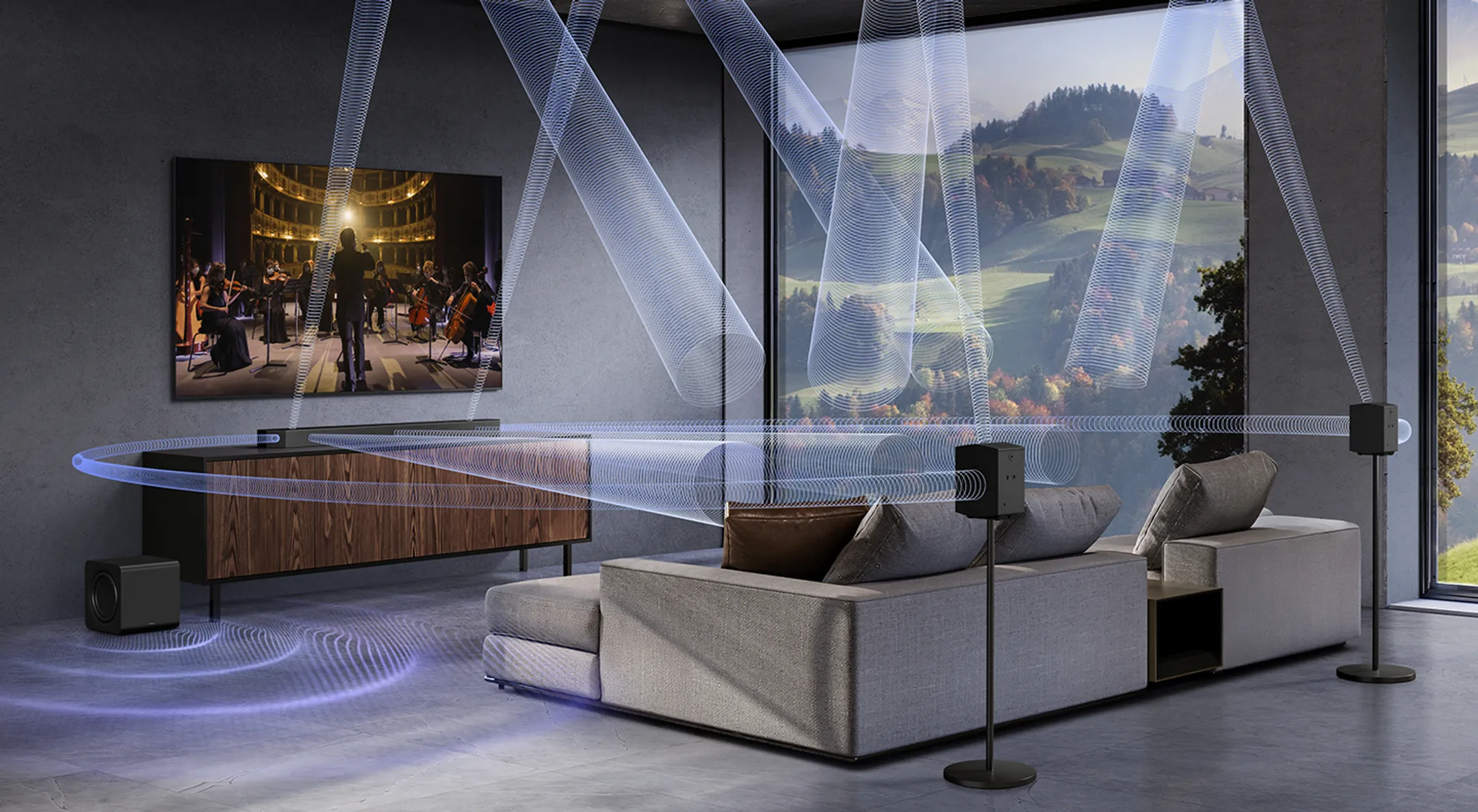 Samsung Soundbar Cinematic Q-series HW-Q990F/XN - Schwarz image