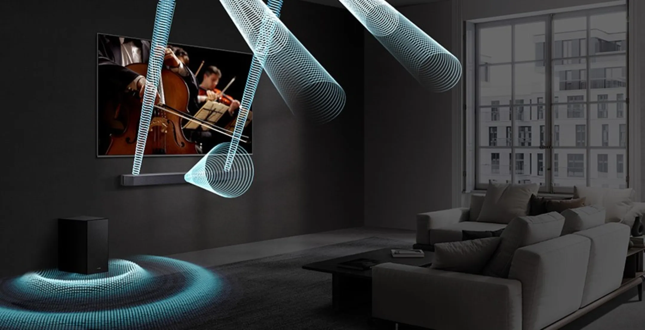 Samsung Soundbar Cinematic Q-series HW-Q600F/XN - Black image